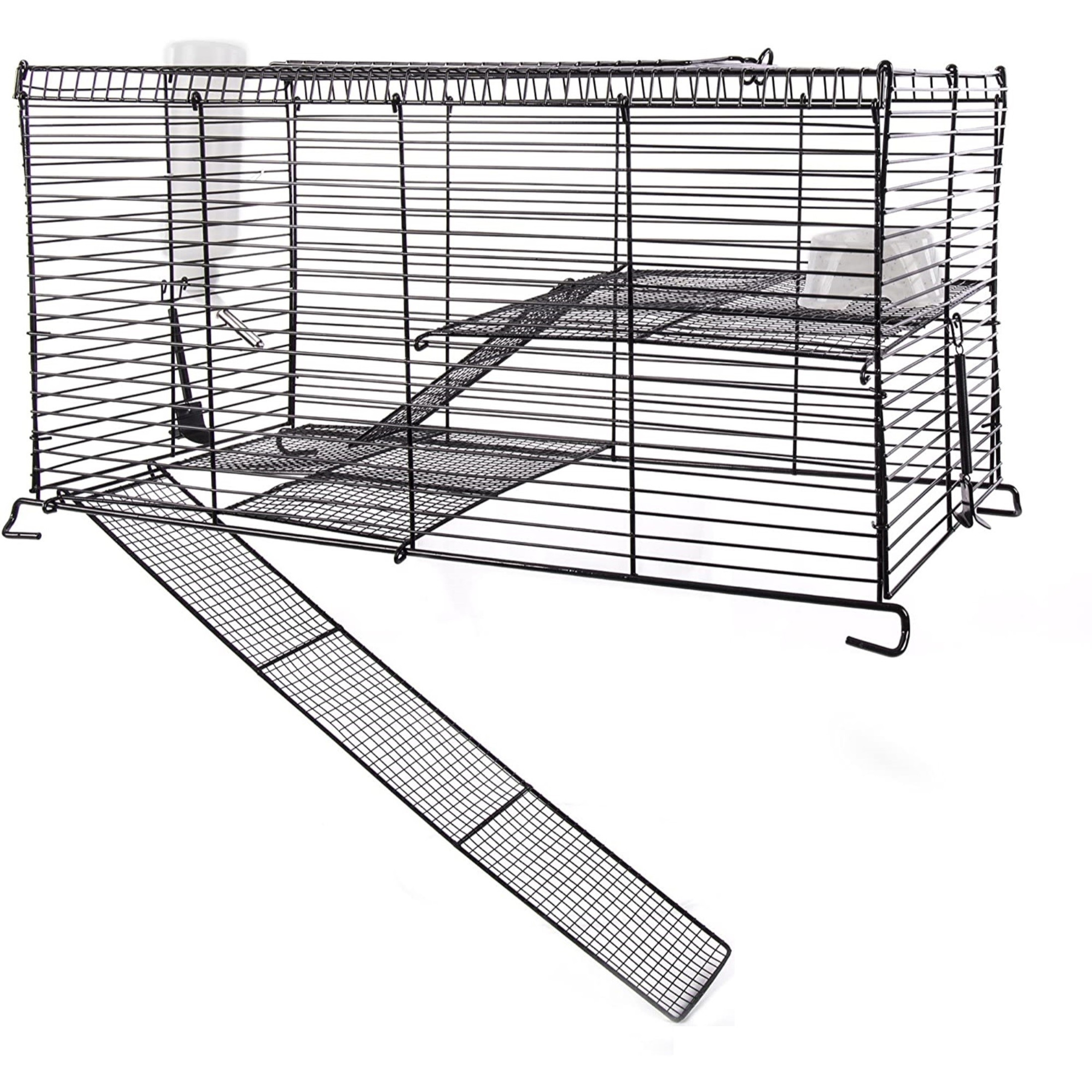 Ware Chew Proof Small Animal High Rise – 3-Level Tank Topper Cage for Small Pets – Fits 10-Gallon Aquariums (Not Included)