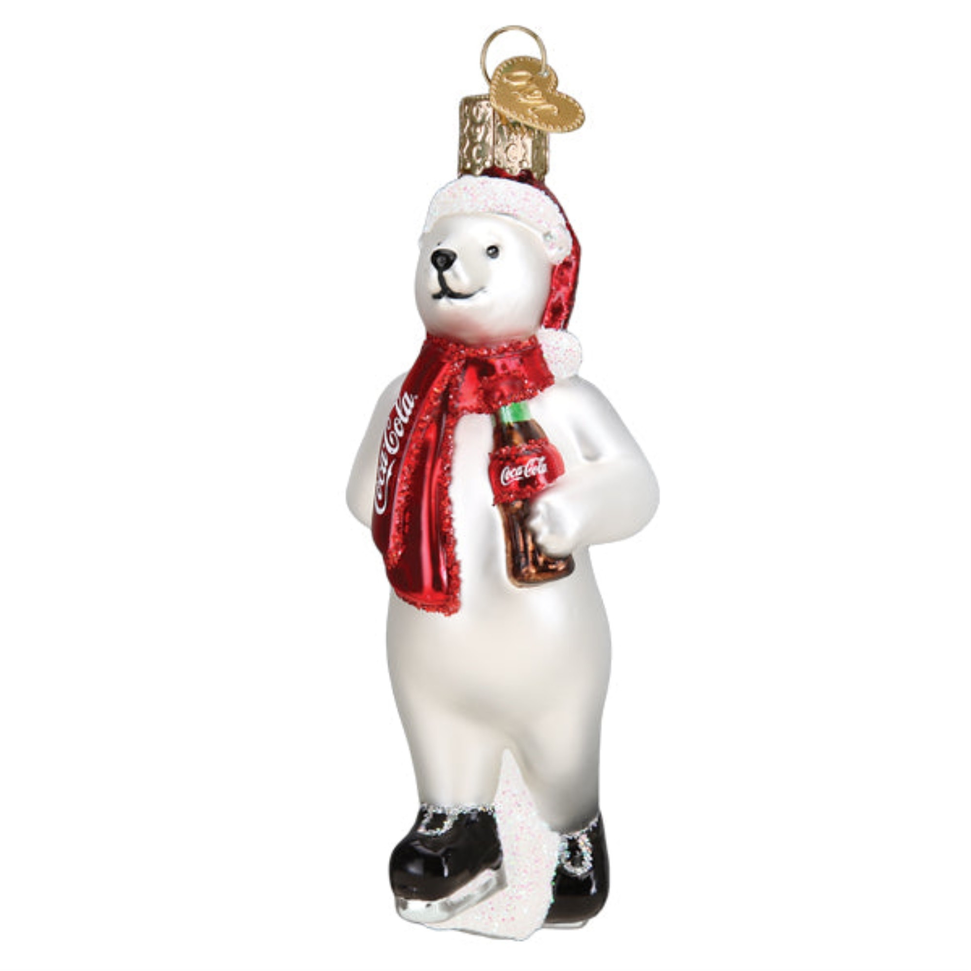 Old World Christmas Blown Glass Ornaments for Christmas Tree, Coca