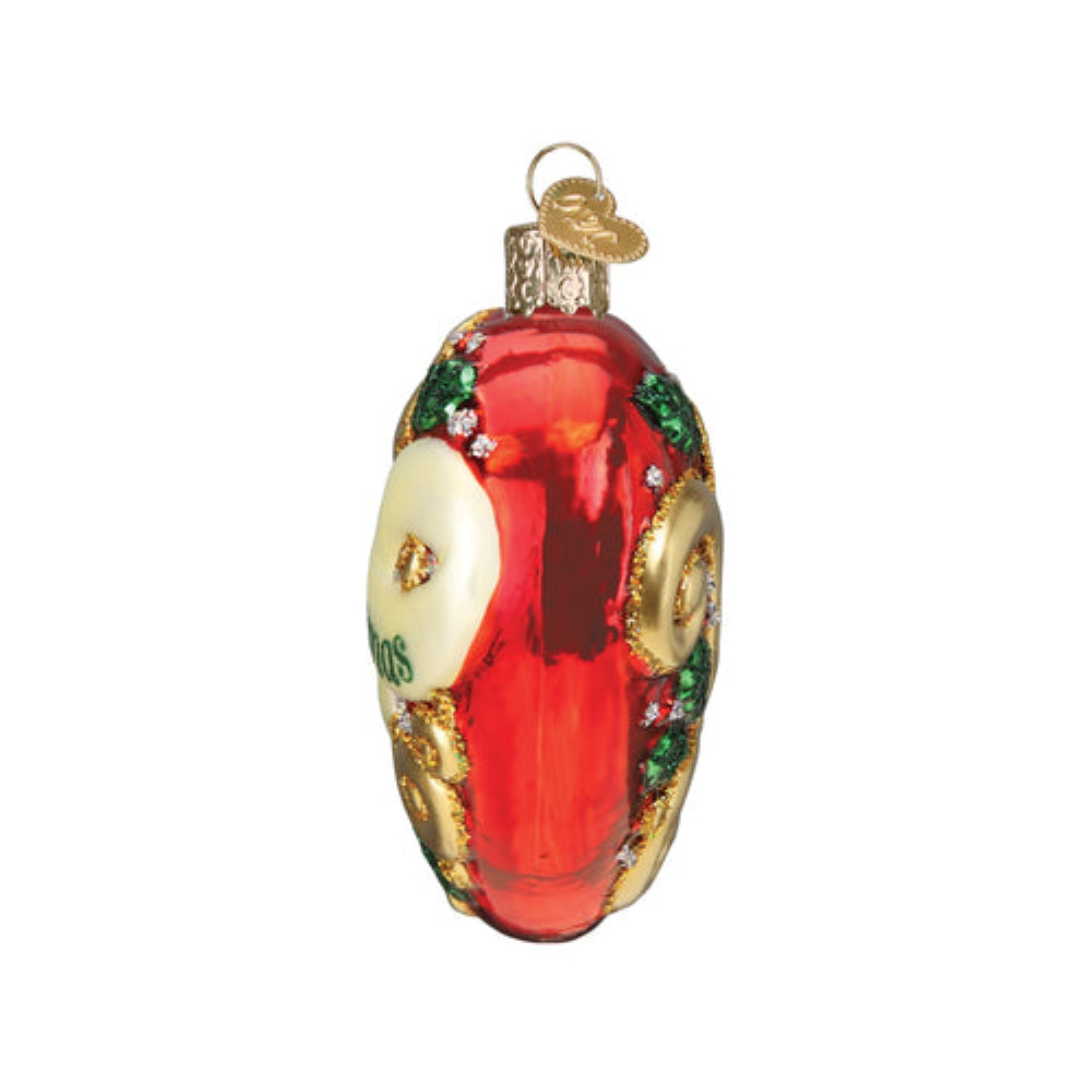 Old World Christmas Blown Glass Ornament for Christmas Tree, First Christmas 2023 Heart