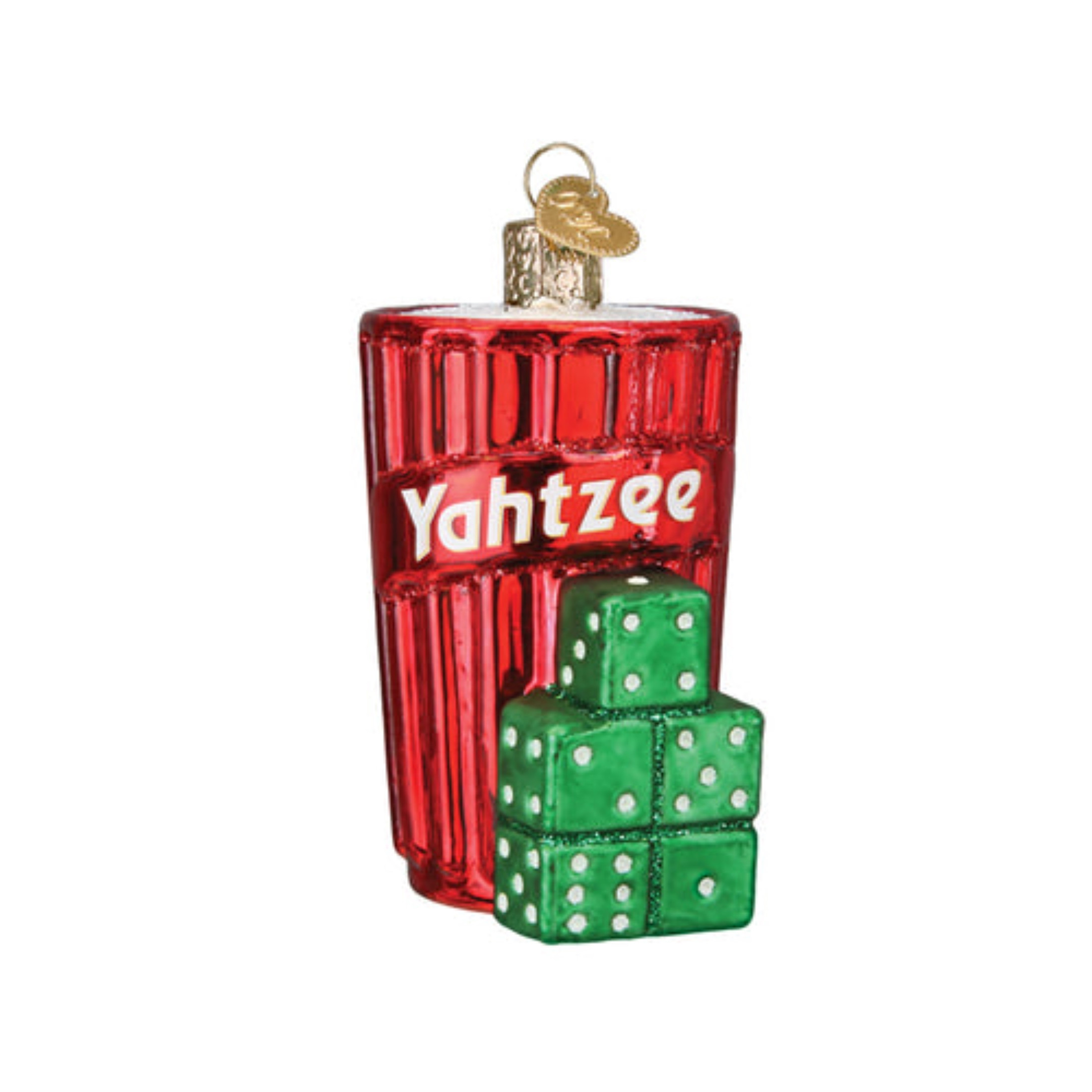 Old World Christmas Glass Blown Ornaments for Tree, Yahtzee