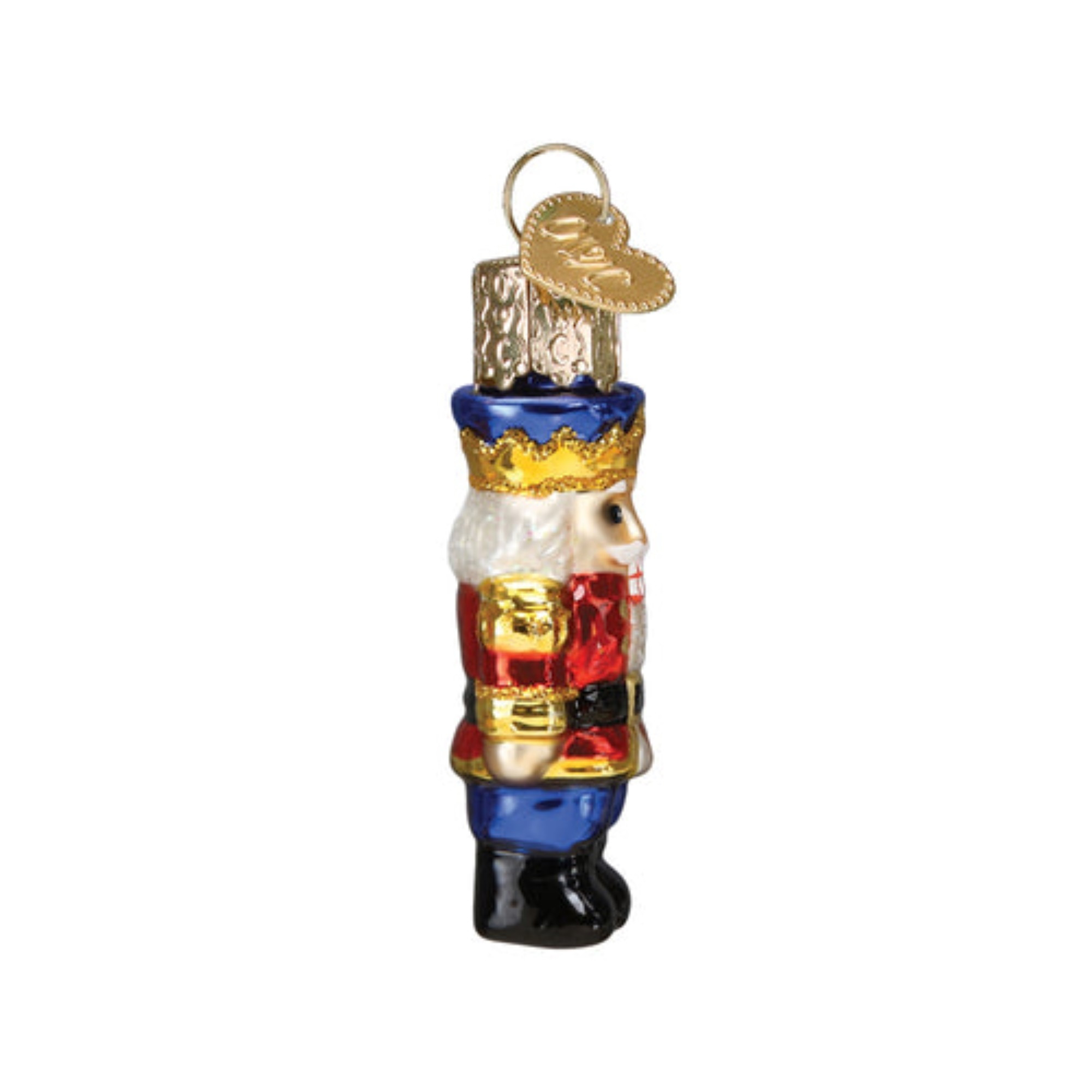 Old World Christmas Blown Glass Mini Ornament for Christmas Tree, Nutcracker Soldier