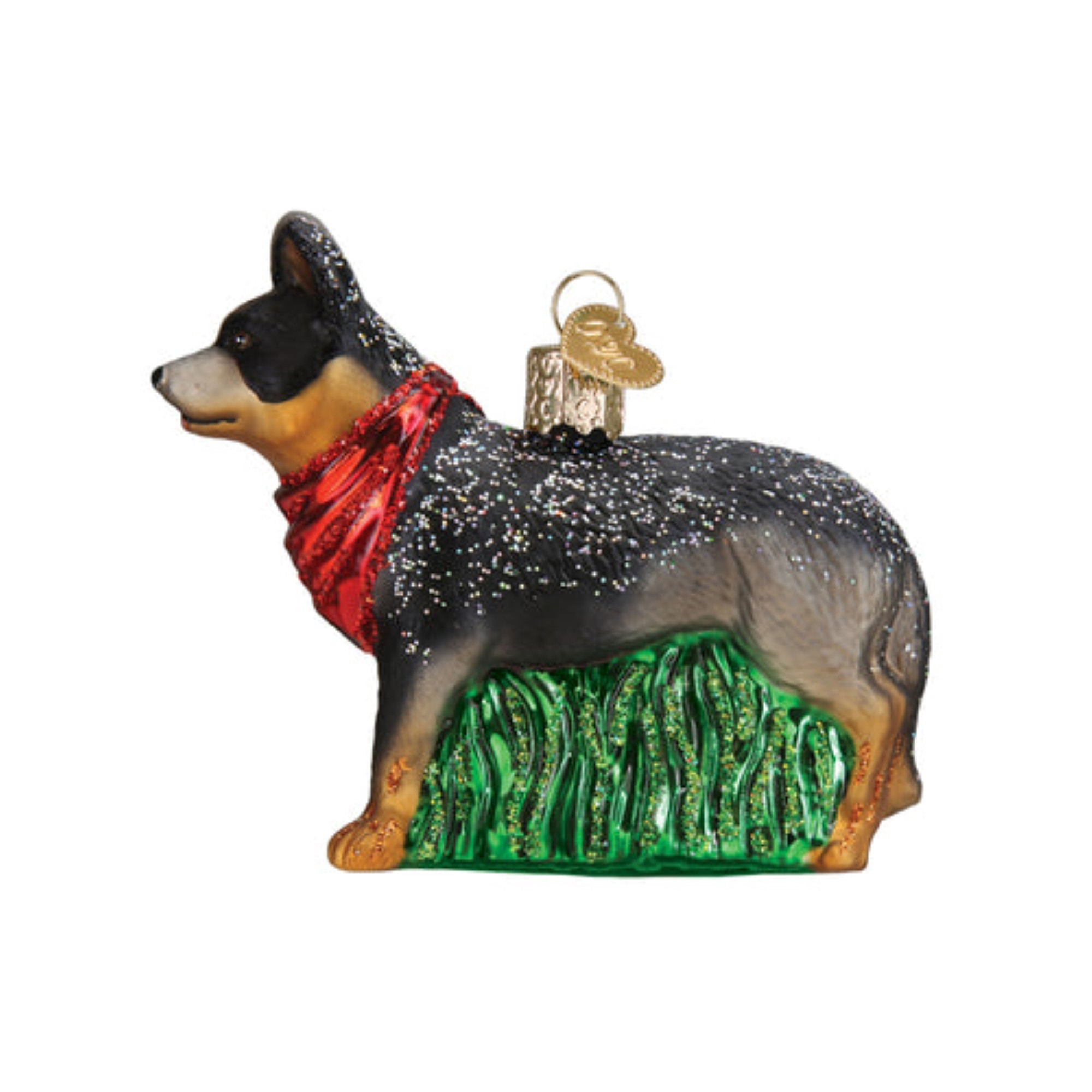 Old World Christmas Glass Blown Ornament for Christmas Tree, Australian Cattle Dog