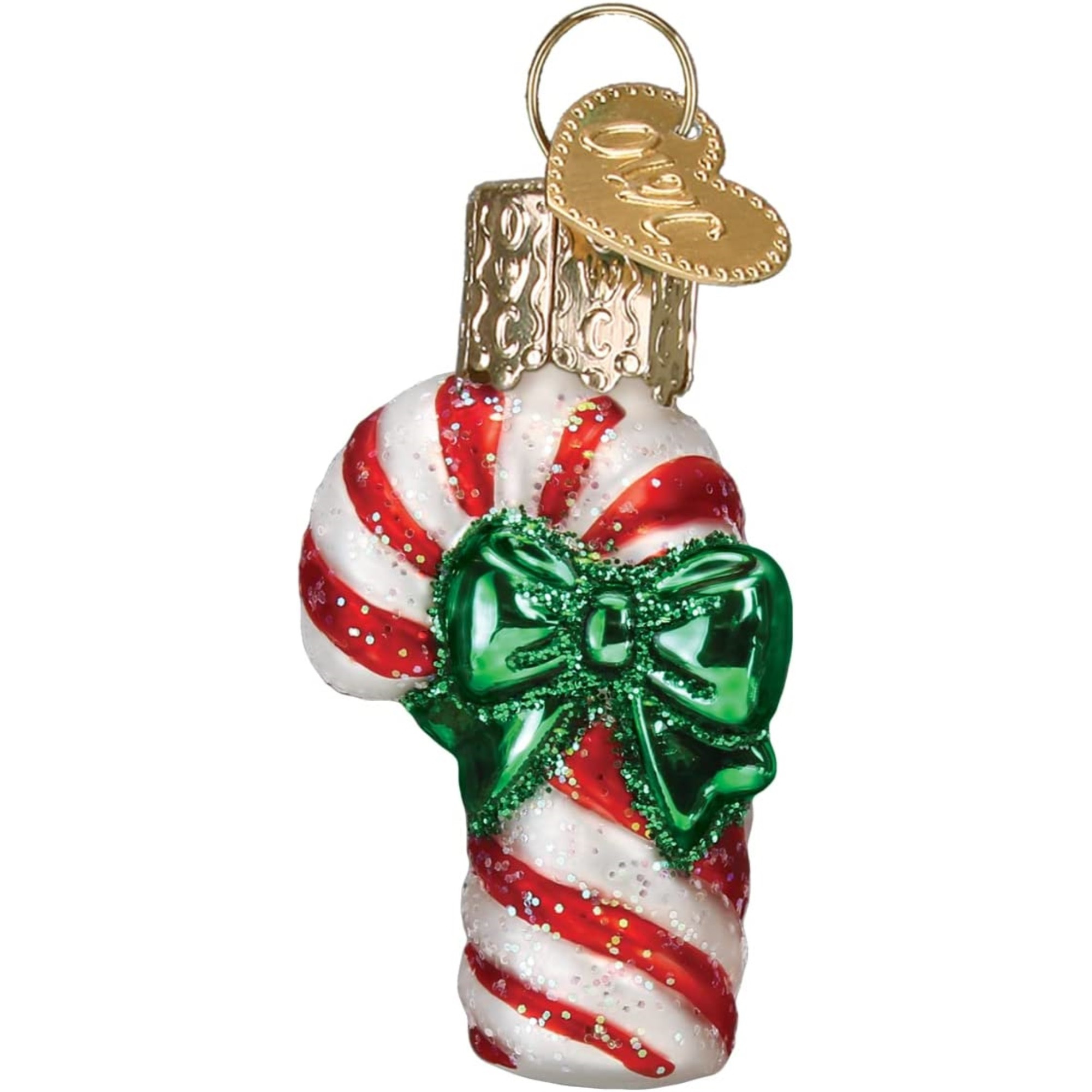 Old World Christmas Mini Glass Blown Ornament for Christmas Tree, Candy Cane