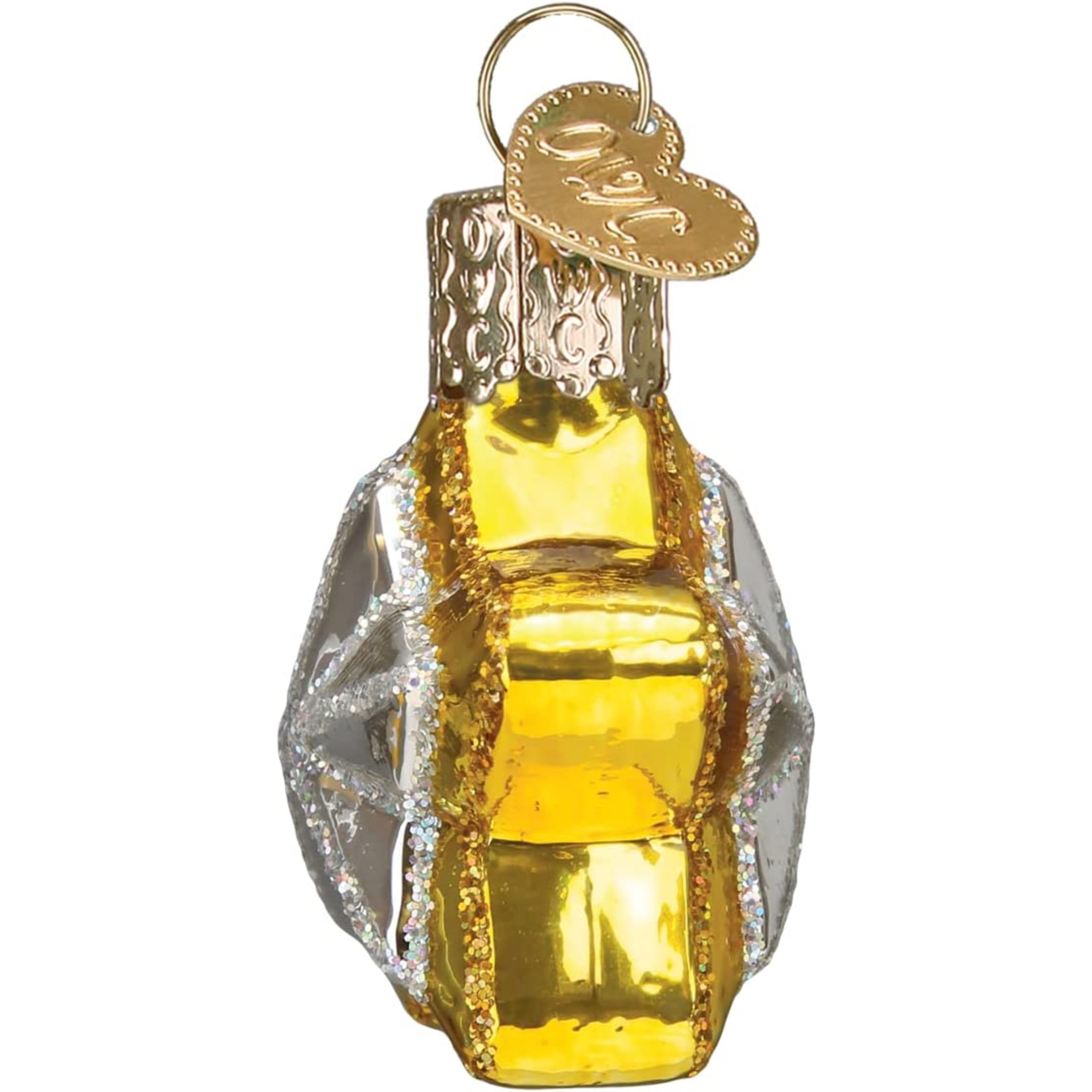Old World Christmas Mini Glass Blown Ornament, Star, 1.75" (With OWC Gift Box)