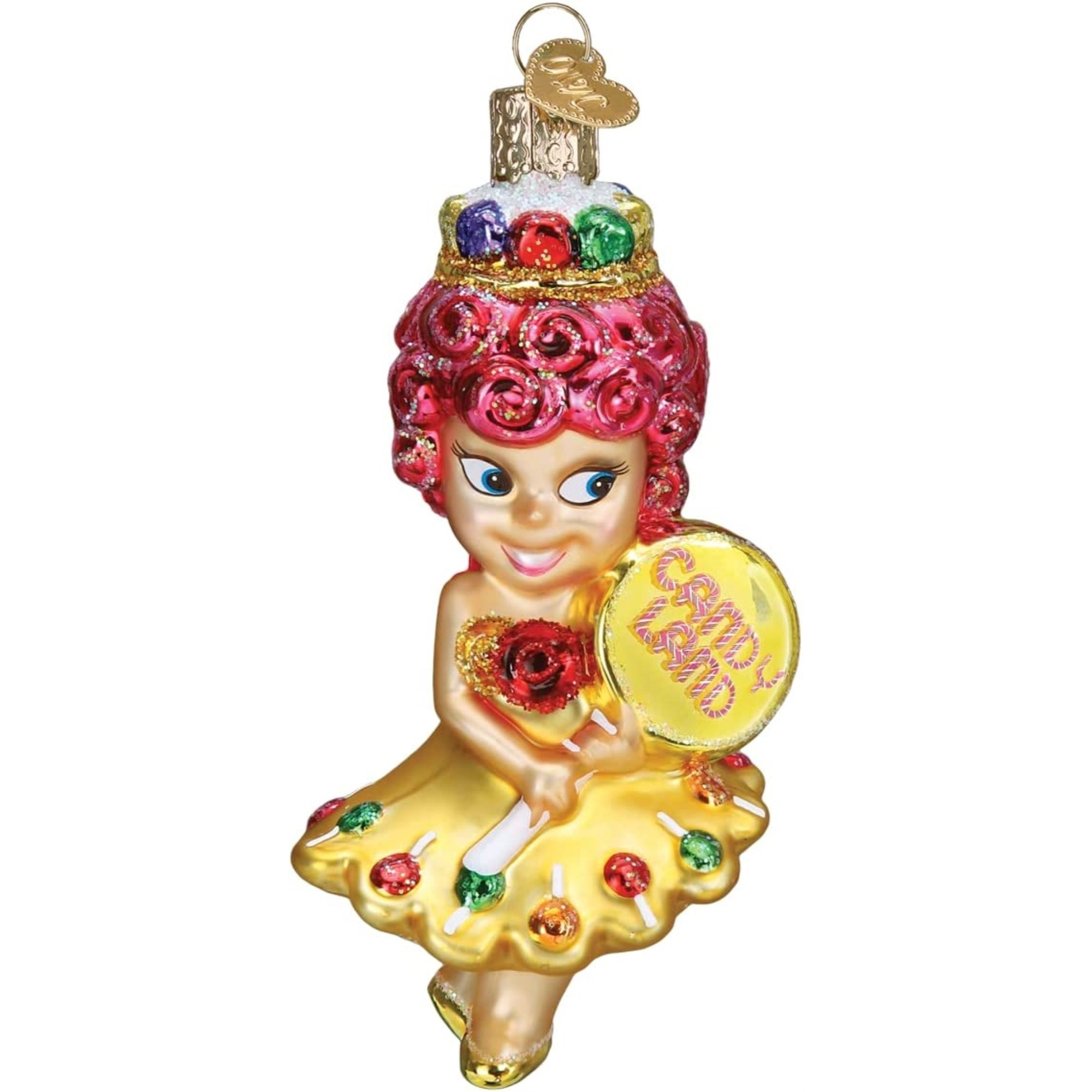 Old World Christmas Blown Glass Ornament for Christmas Tree, Princess Lolly