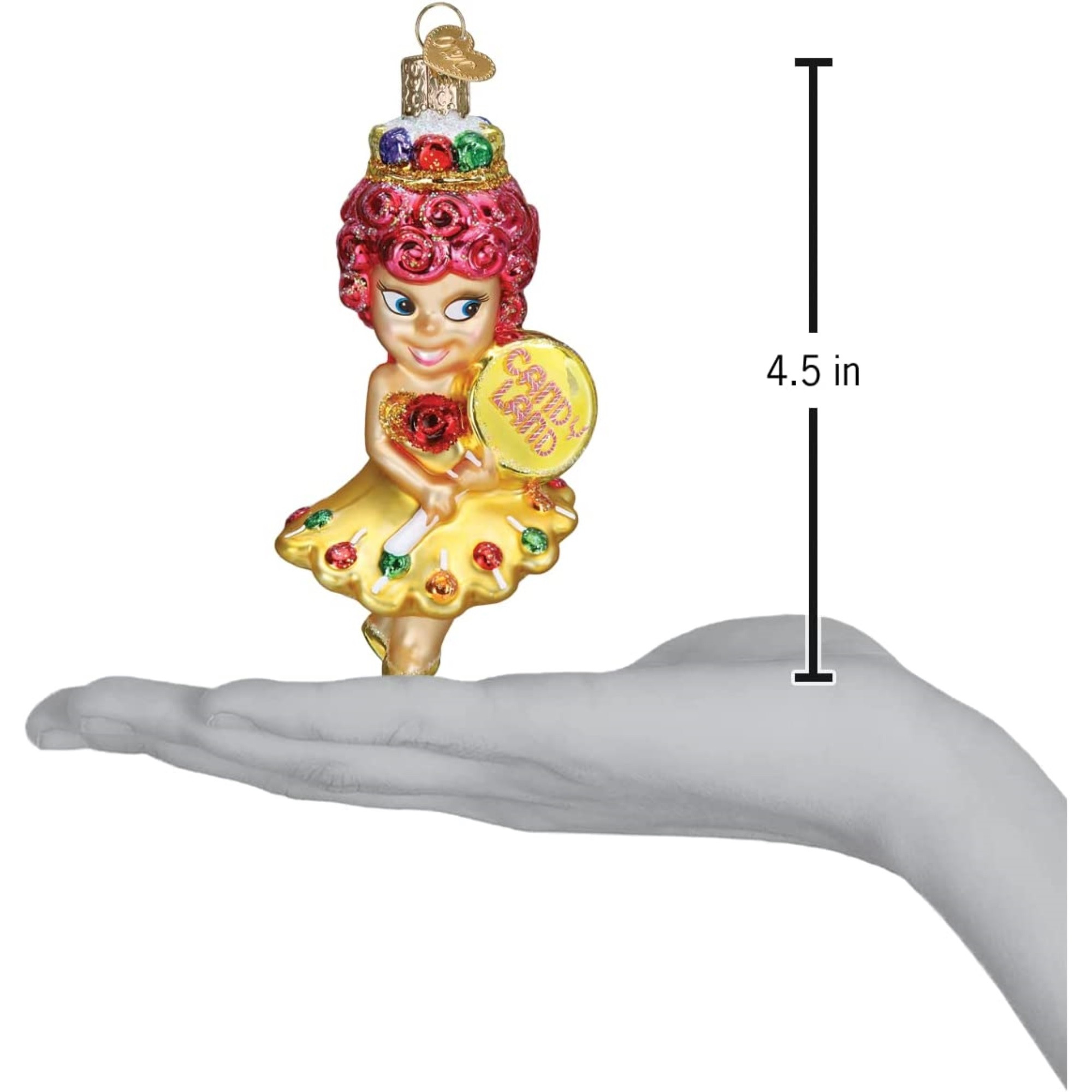 Old World Christmas Blown Glass Ornament for Christmas Tree, Princess Lolly