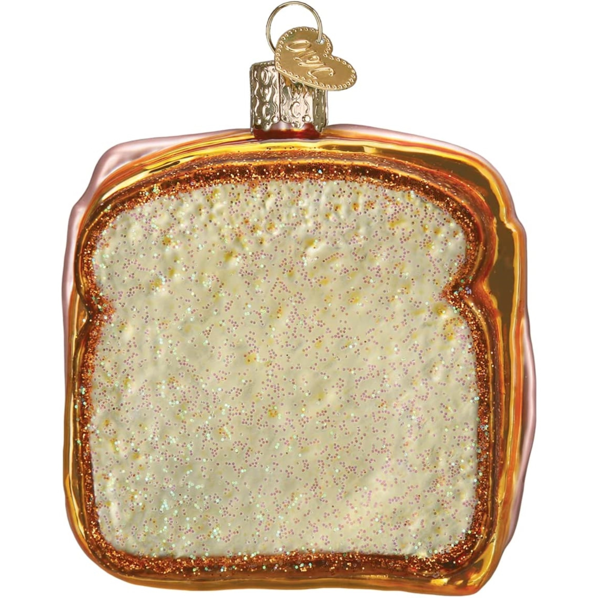 Old World Christmas Glass Blown Ornament for Christmas Tree, Ham and Cheese Sandwich