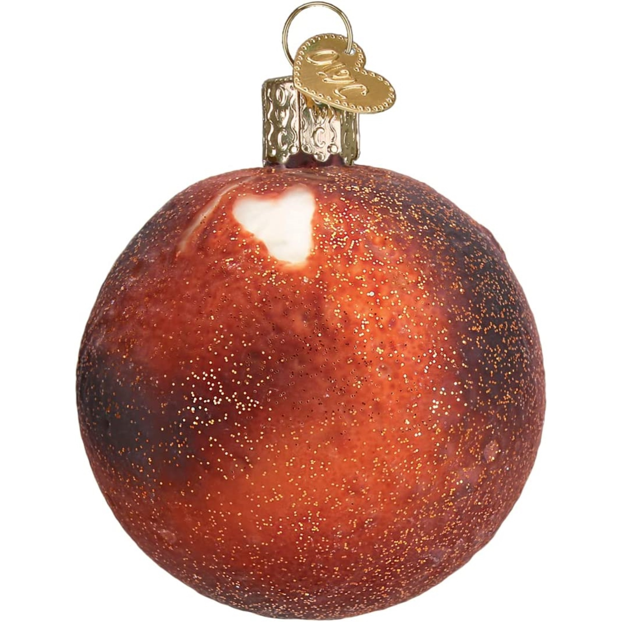 Old World Christmas Glass Blown Ornament for Christmas Tree, Planet Mars