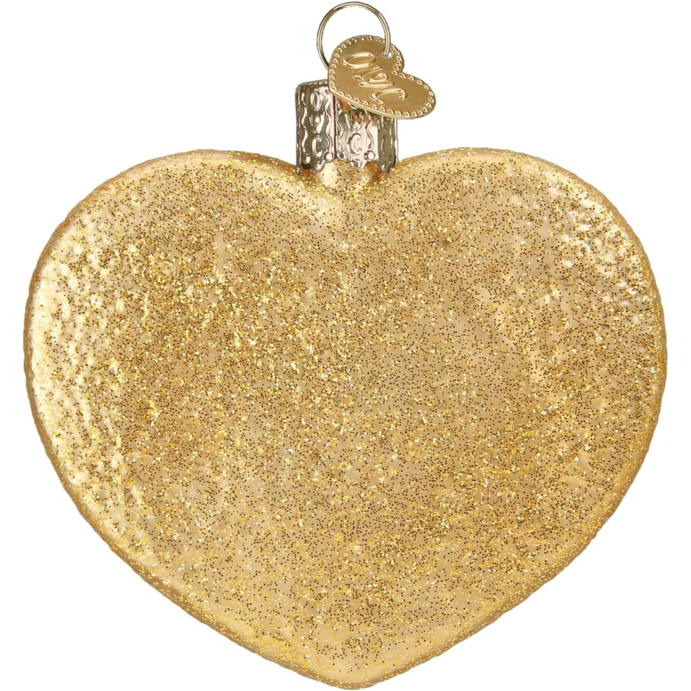 Old World Christmas Glass Blown Christmas Ornament, Heart Shaped Cookie (With OWC Gift Box)