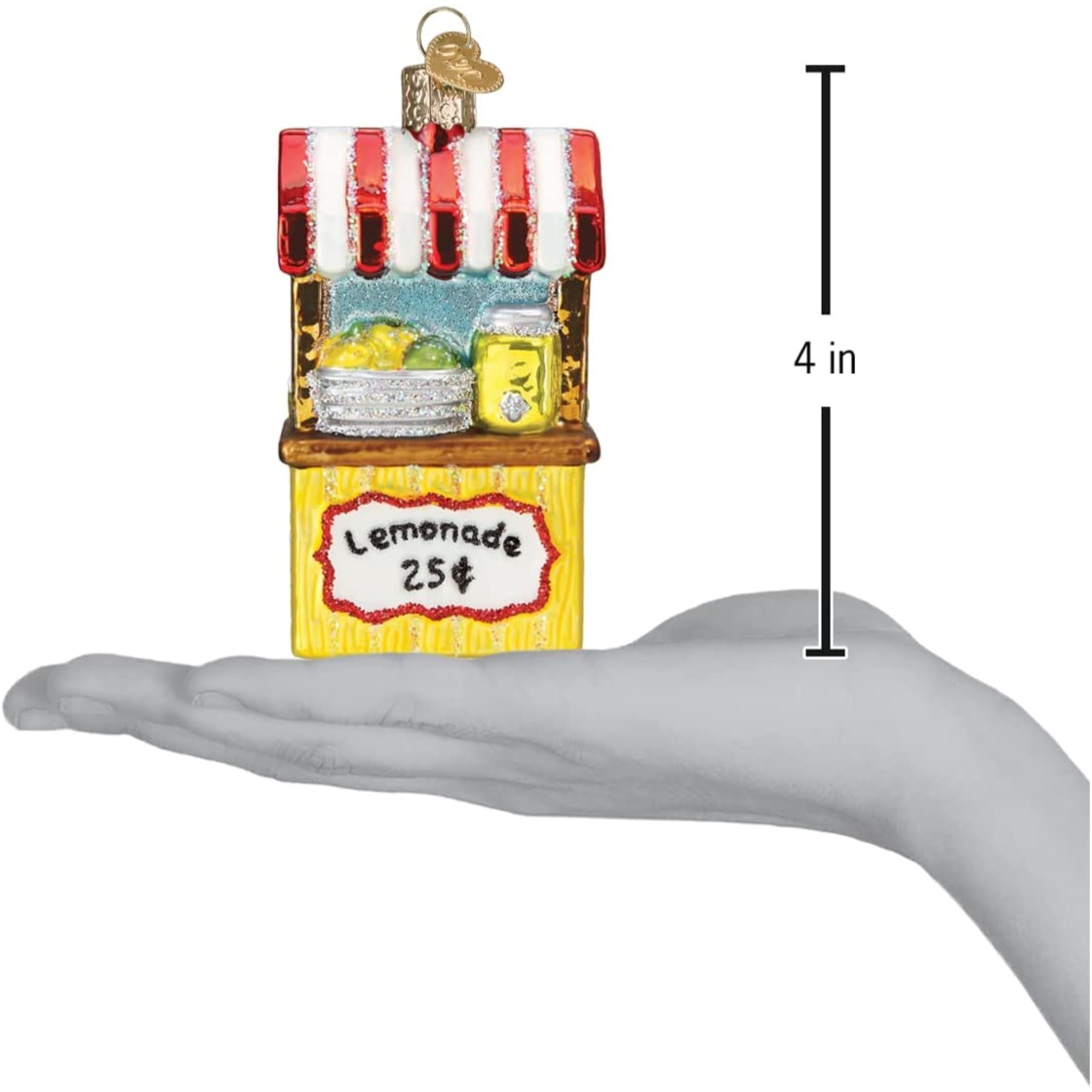 Old World Christmas Glass Blown Ornament for Christmas Tree, Lemonade Stand