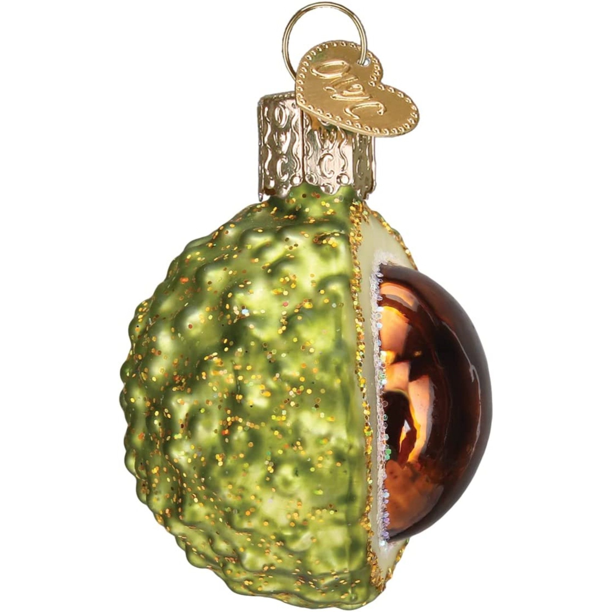 Old World Christmas Blown Glass Ornament for Christmas Tree, Chestnut