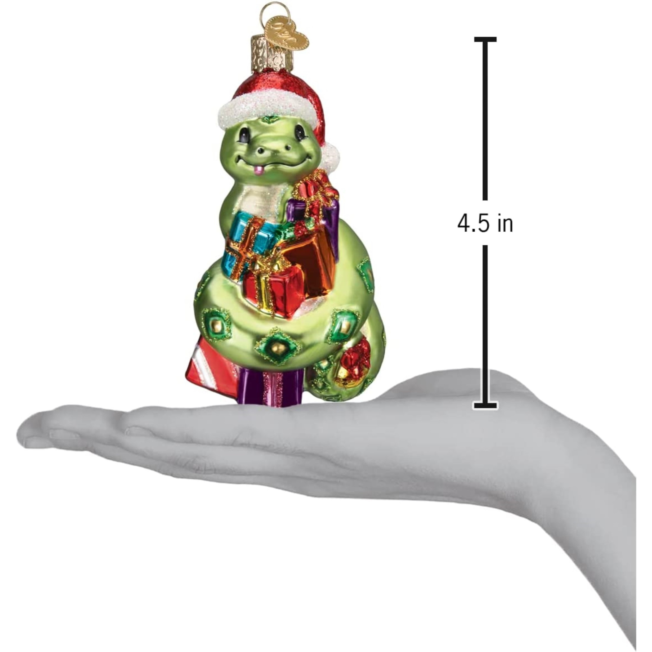 Old World Christmas Blown Glass Christmas Ornament, Santa Snake