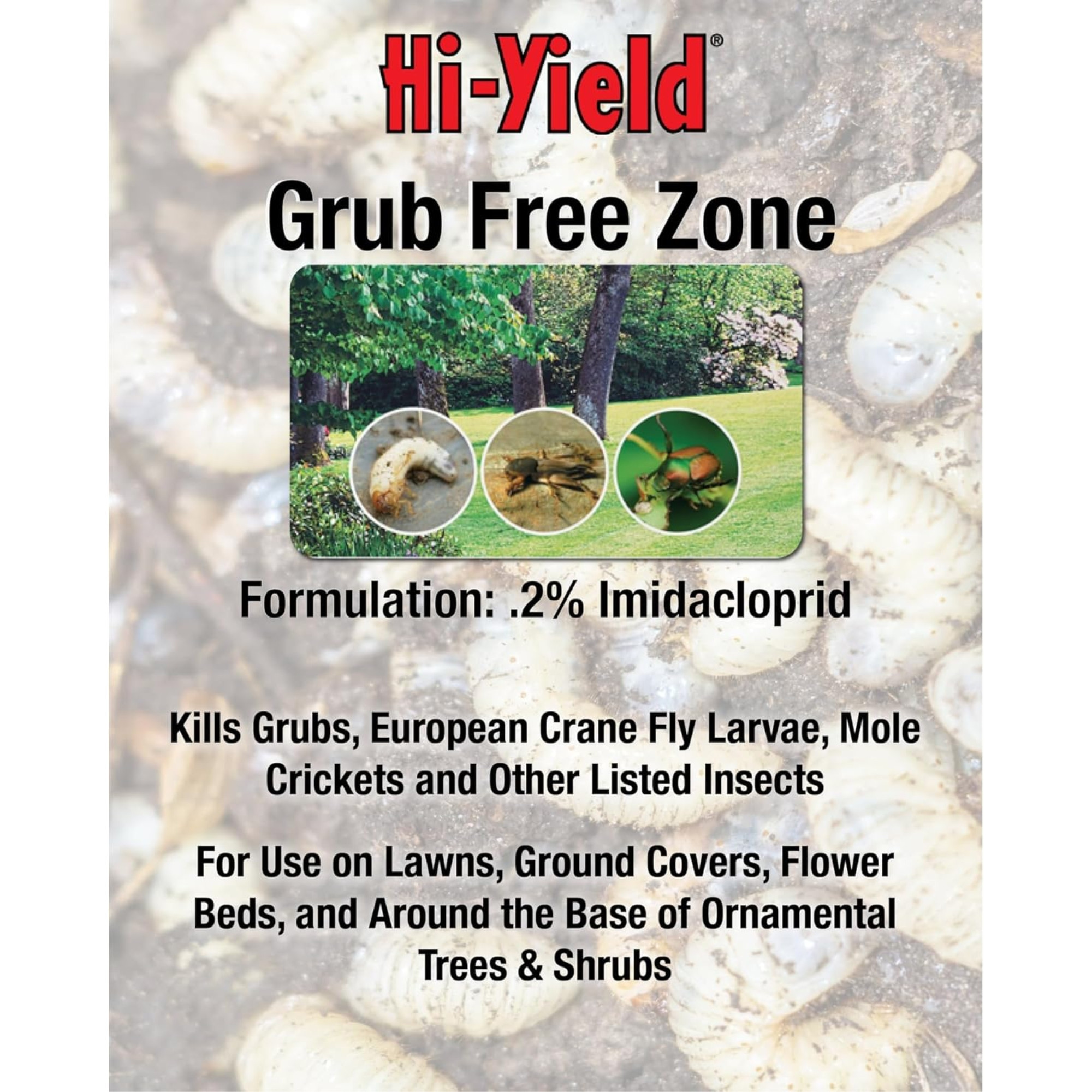 Hi-Yield Grub Free Zone to Kill & Prevent Grubs, 15lbs, 5,000 sq ft