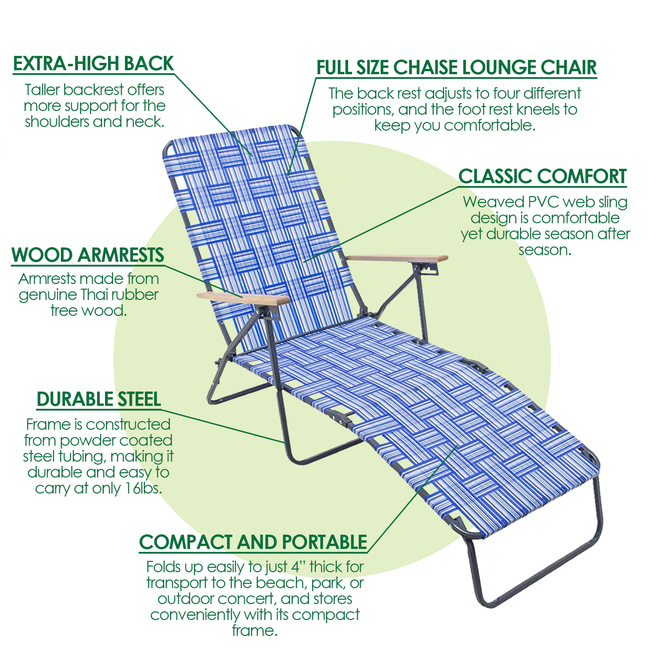pvc outdoor chaise lounge chairs