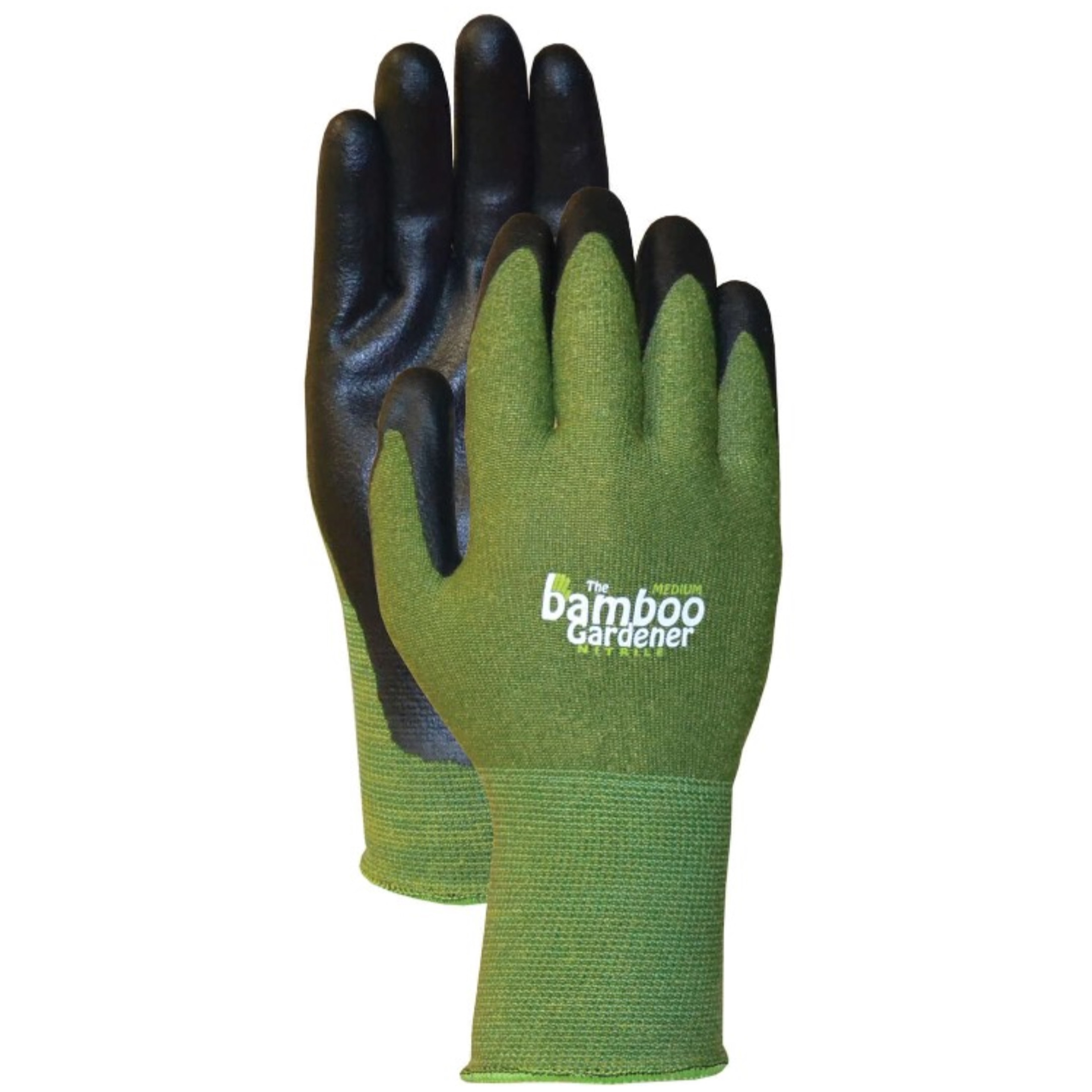 Bellingham by Radians C5371 Bamboo Gardener Nitrile Palm Glove, Green