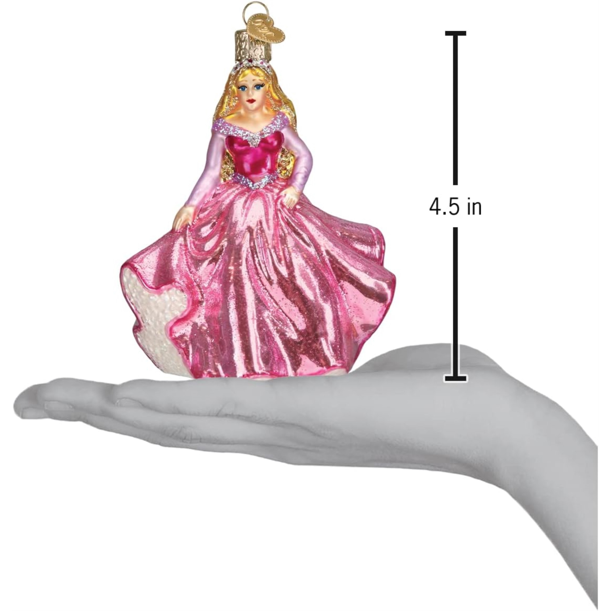 Old World Christmas Glass Blown Ornament for Christmas Tree, Princess