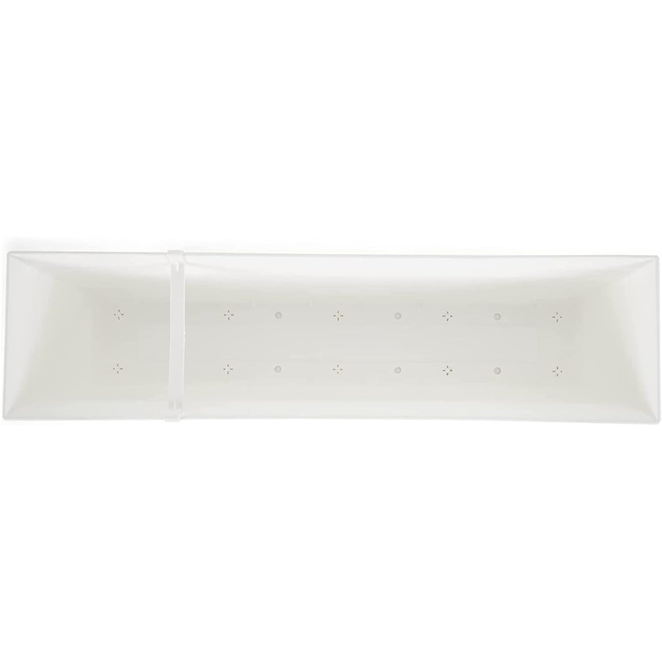 The HC Companies Eclipse Plastic Window Planter, 24", White