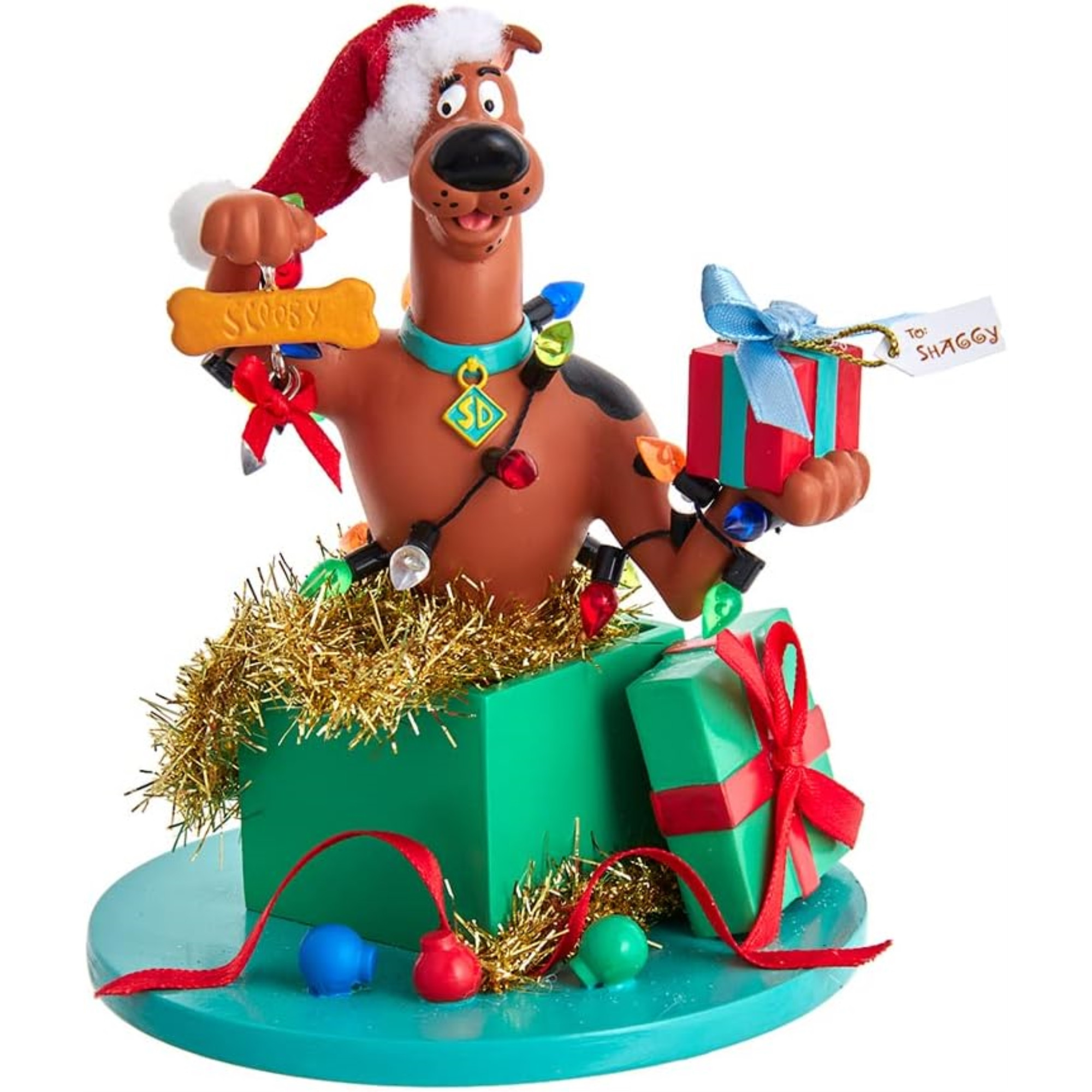 Kurt Adler Fabriche Scooby-Doo! In Present Table Piece, 5"