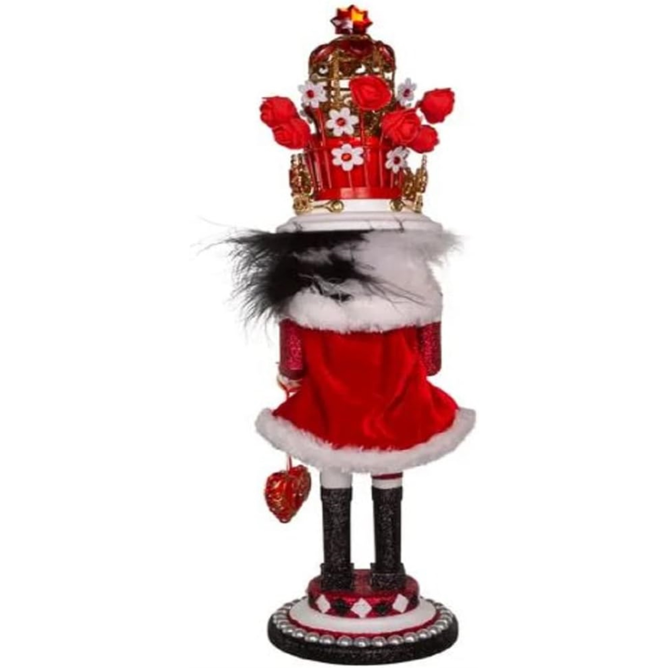 Kurt Adler Hollywood King of Hearts Nutcracker, Multicolored, 18"