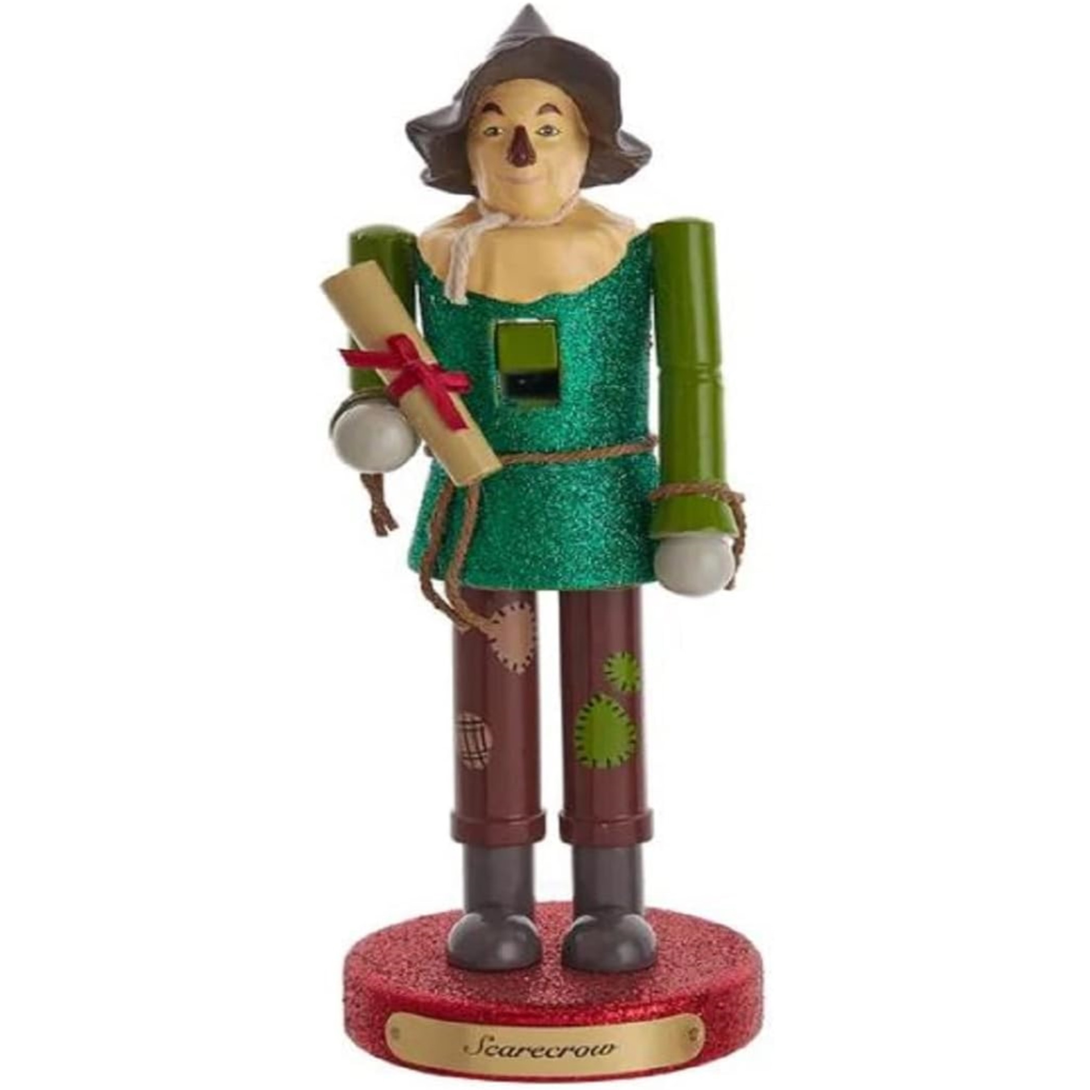 Kurt Adler Wizard of Oz Scarecrow Nutcracker, Multicolored, 10"