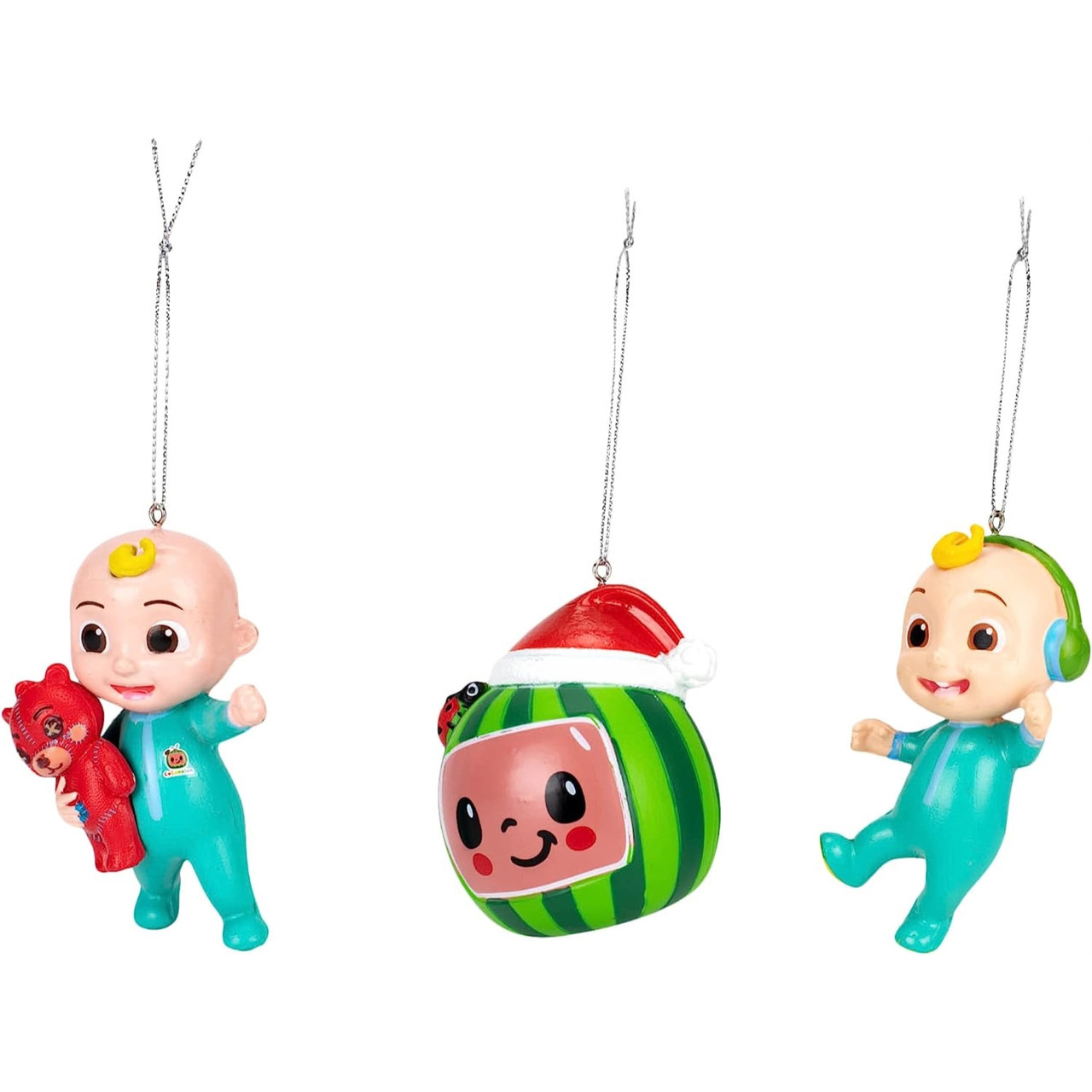 Kurt Alder Cocomelon Blow Mold Ornament Set 3-Piece Set, 3