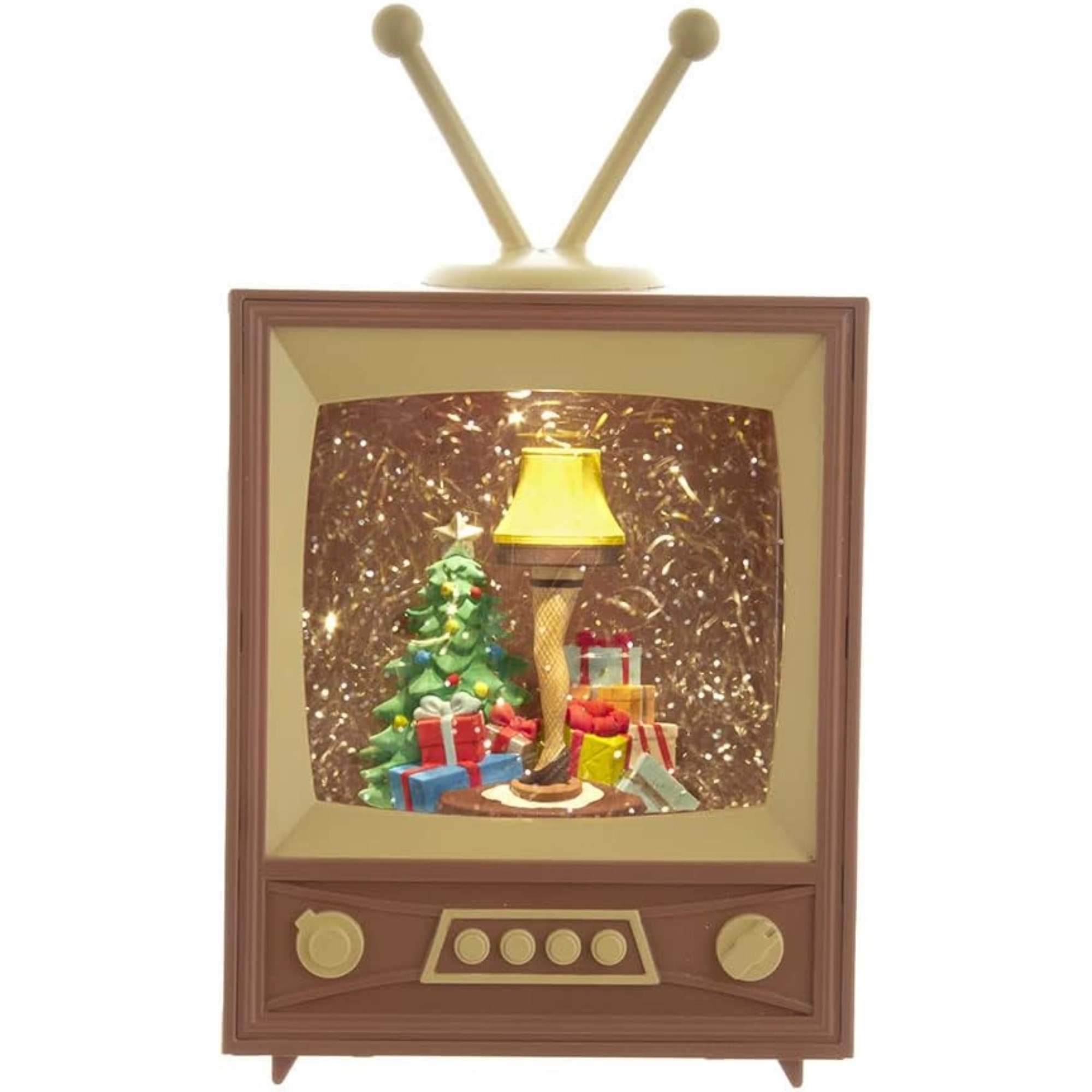 Kurt Adler A Christmas Story Musical Television LED Water Lantern, 8.5"