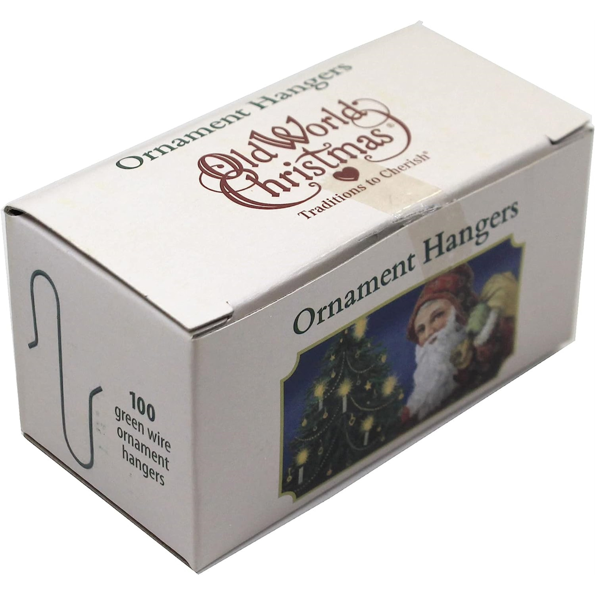 Old World Christmas Metal Ornament Hangers, Green (Set of 100)