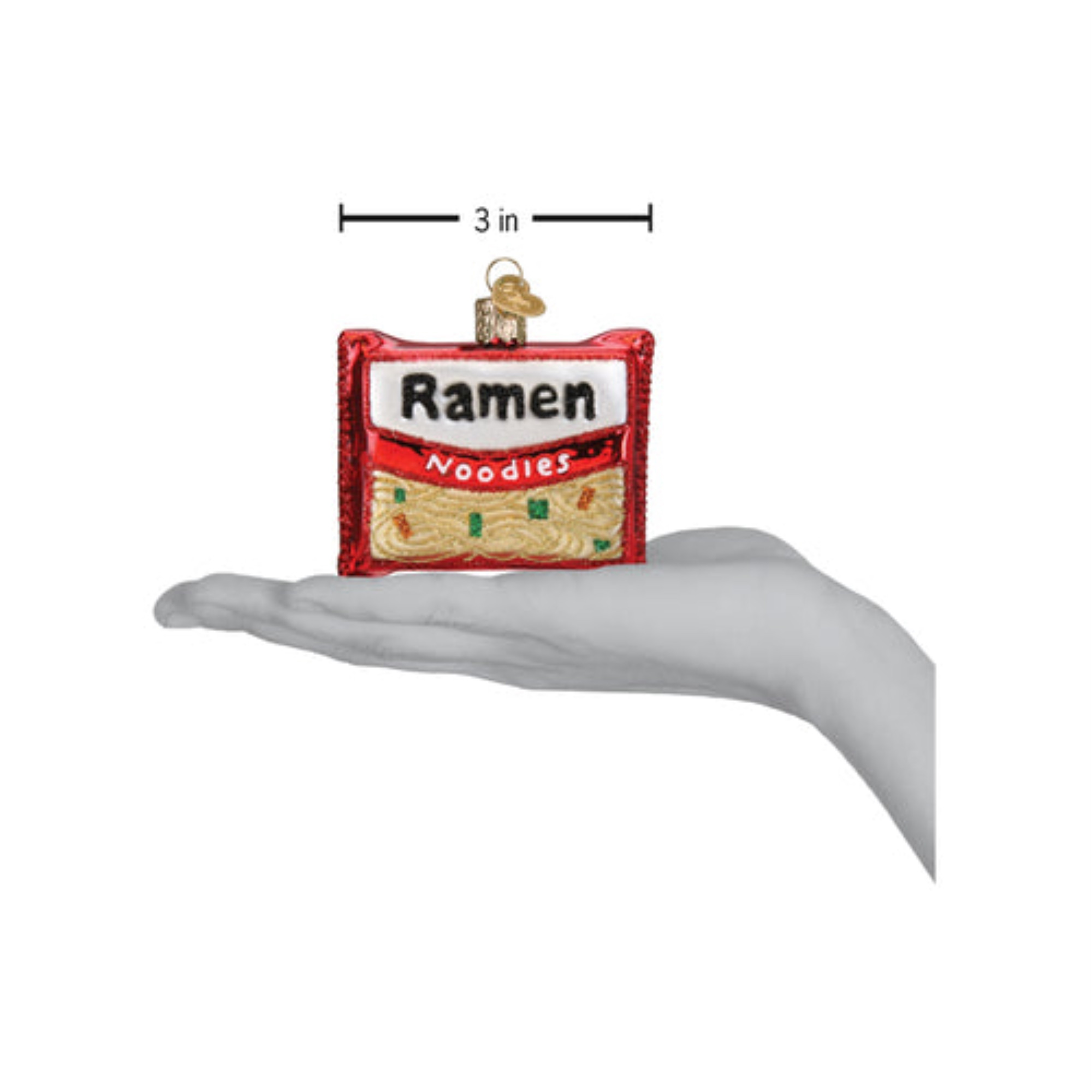 Old World Christmas Blown Glass Ornament for Christmas Tree, Ramen Noodles