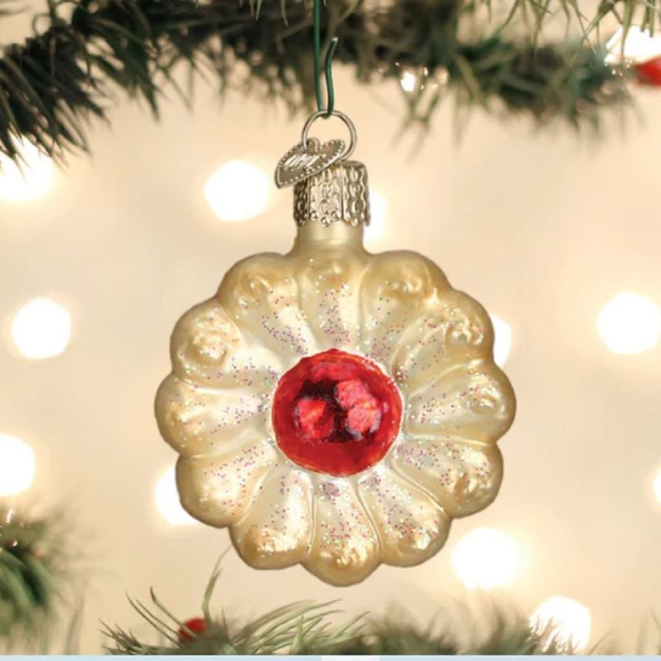 Old World Christmas Glass Blown Christmas Ornament, Spritz Cookie (With OWC Gift Box)