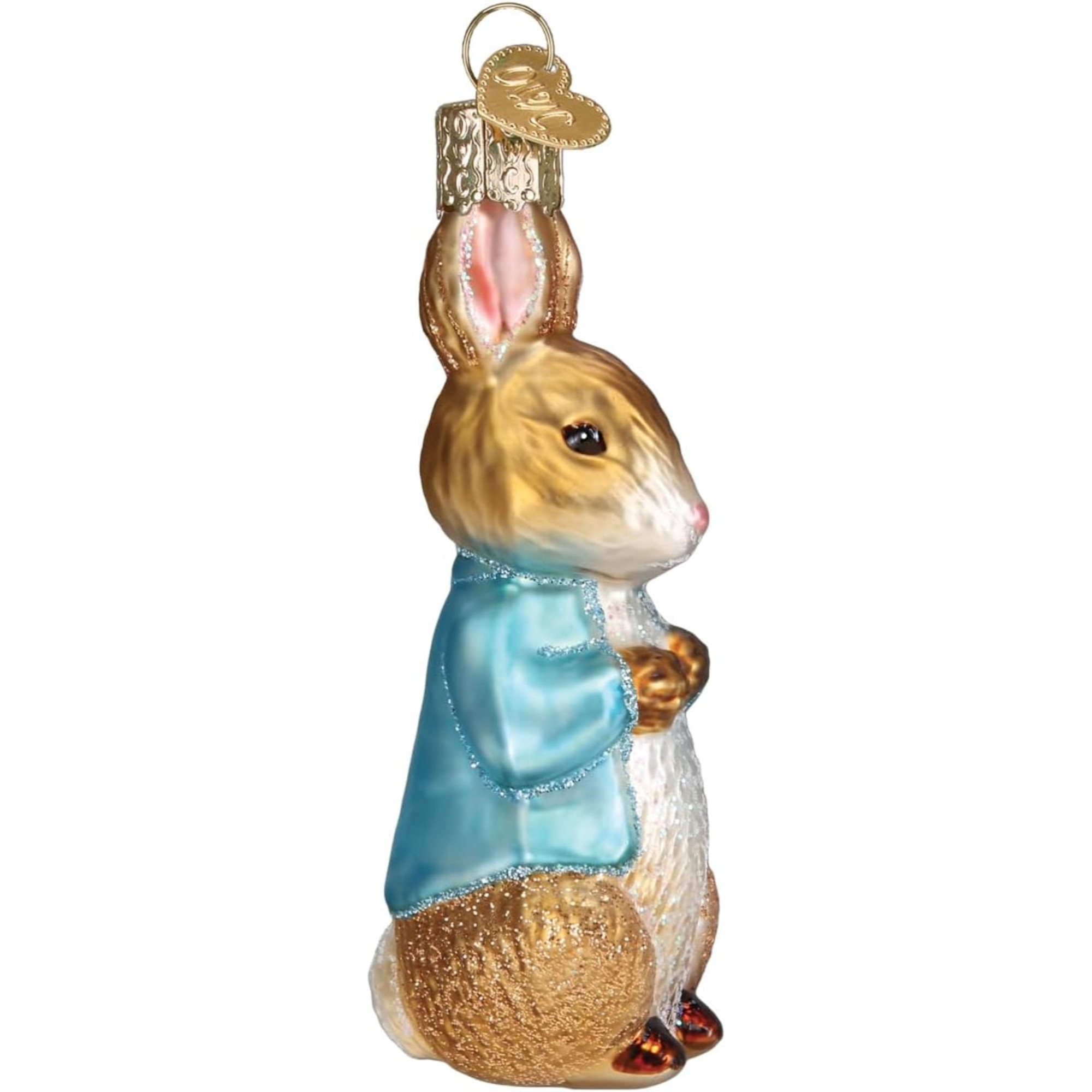 Old World Christmas Blown Glass Ornament for Christmas Tree, Peter Rabbit