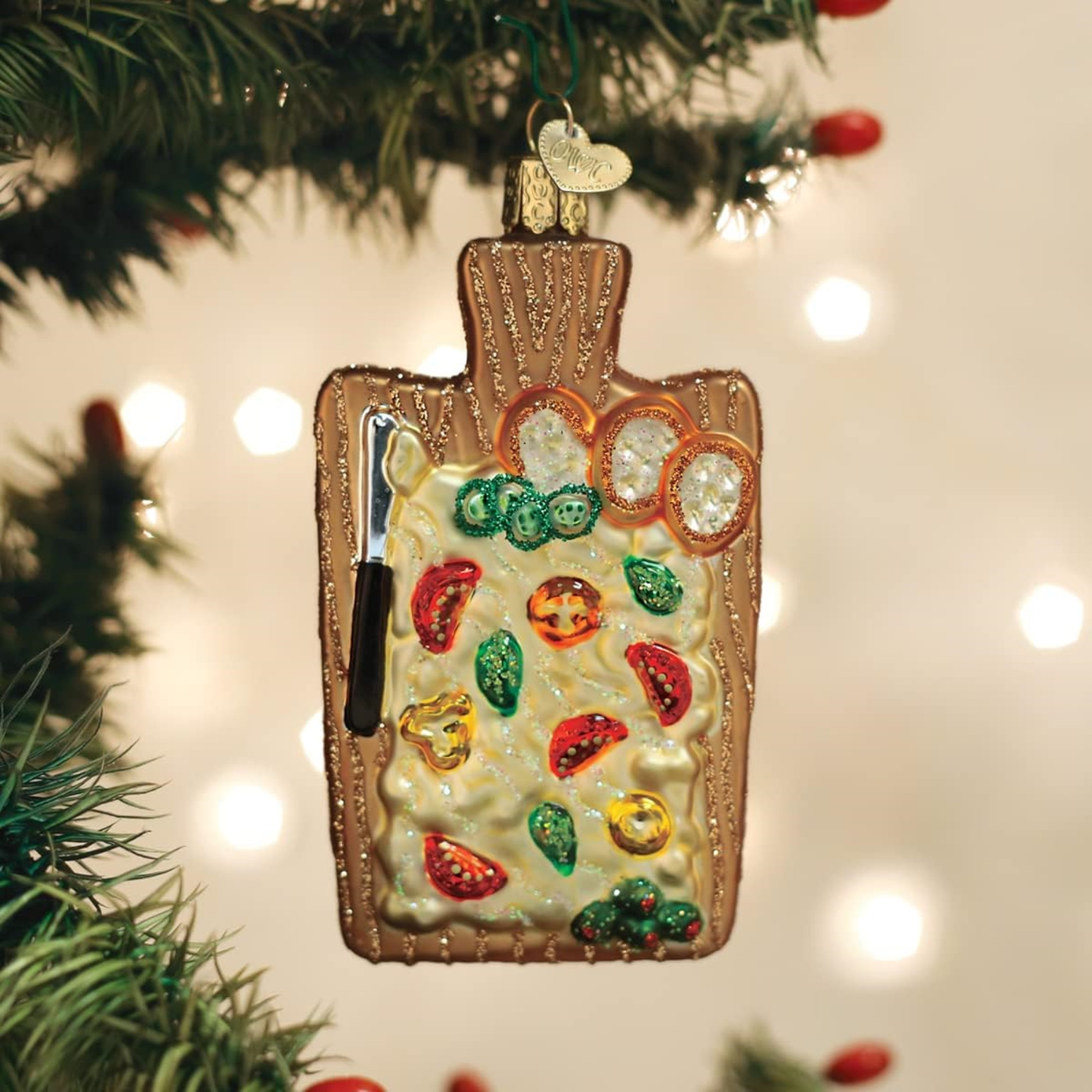 Old World Christmas Blown Glass Ornament for Christmas Tree, Butter Board