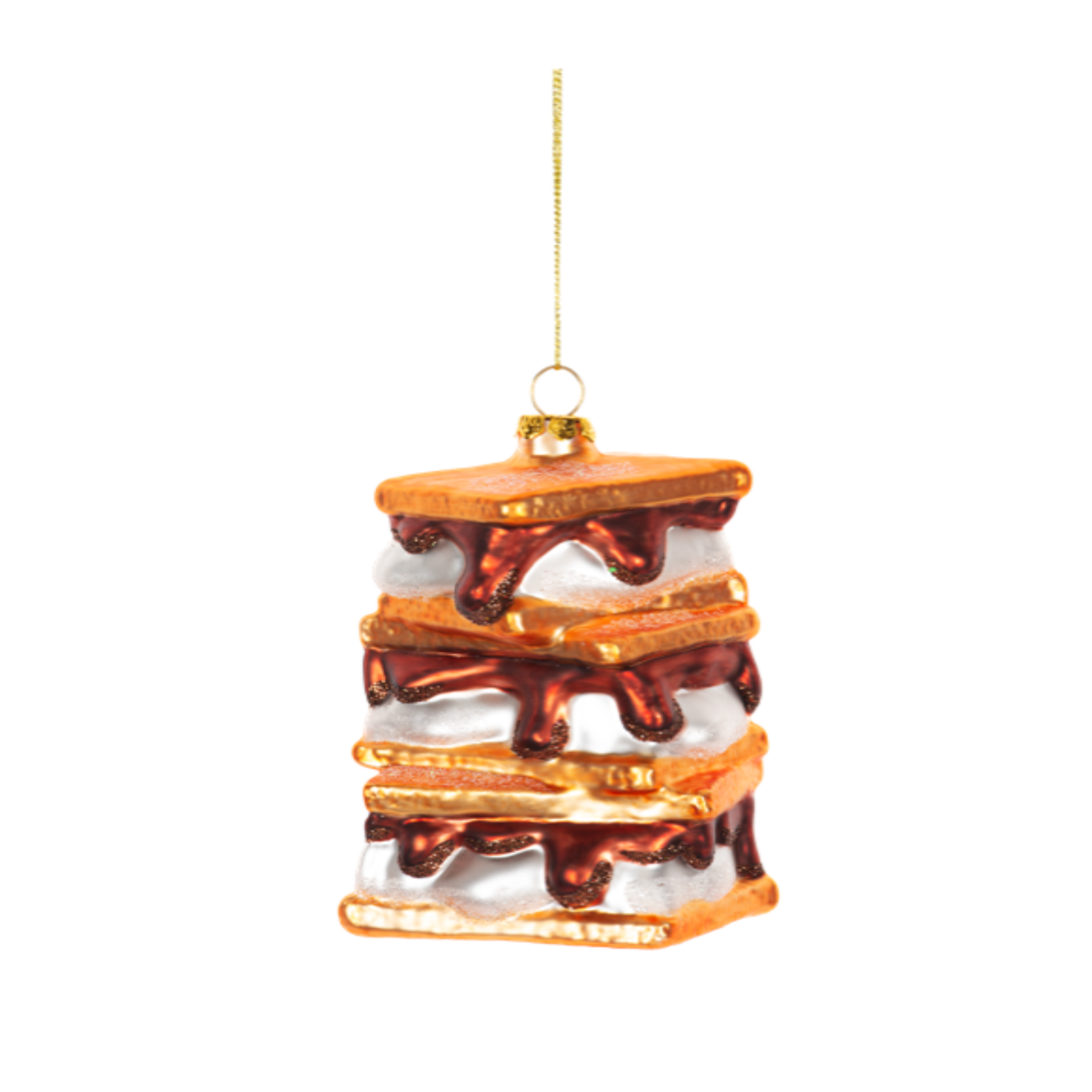 Ganz Hanging Holiday Christmas Tree Ornament, Smores Stack