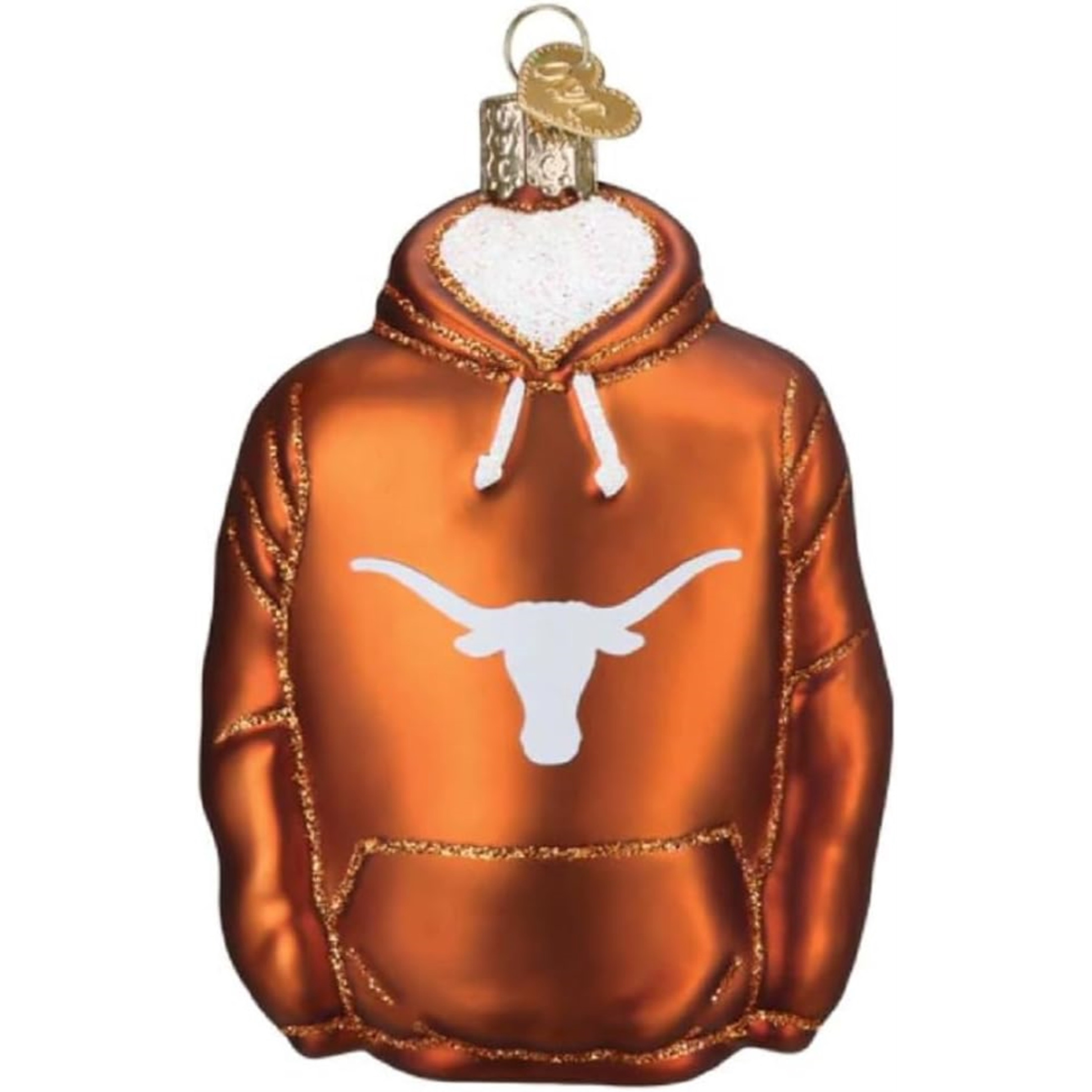 Old World Christmas Texas Longhorn Glass Hoodie Ornament