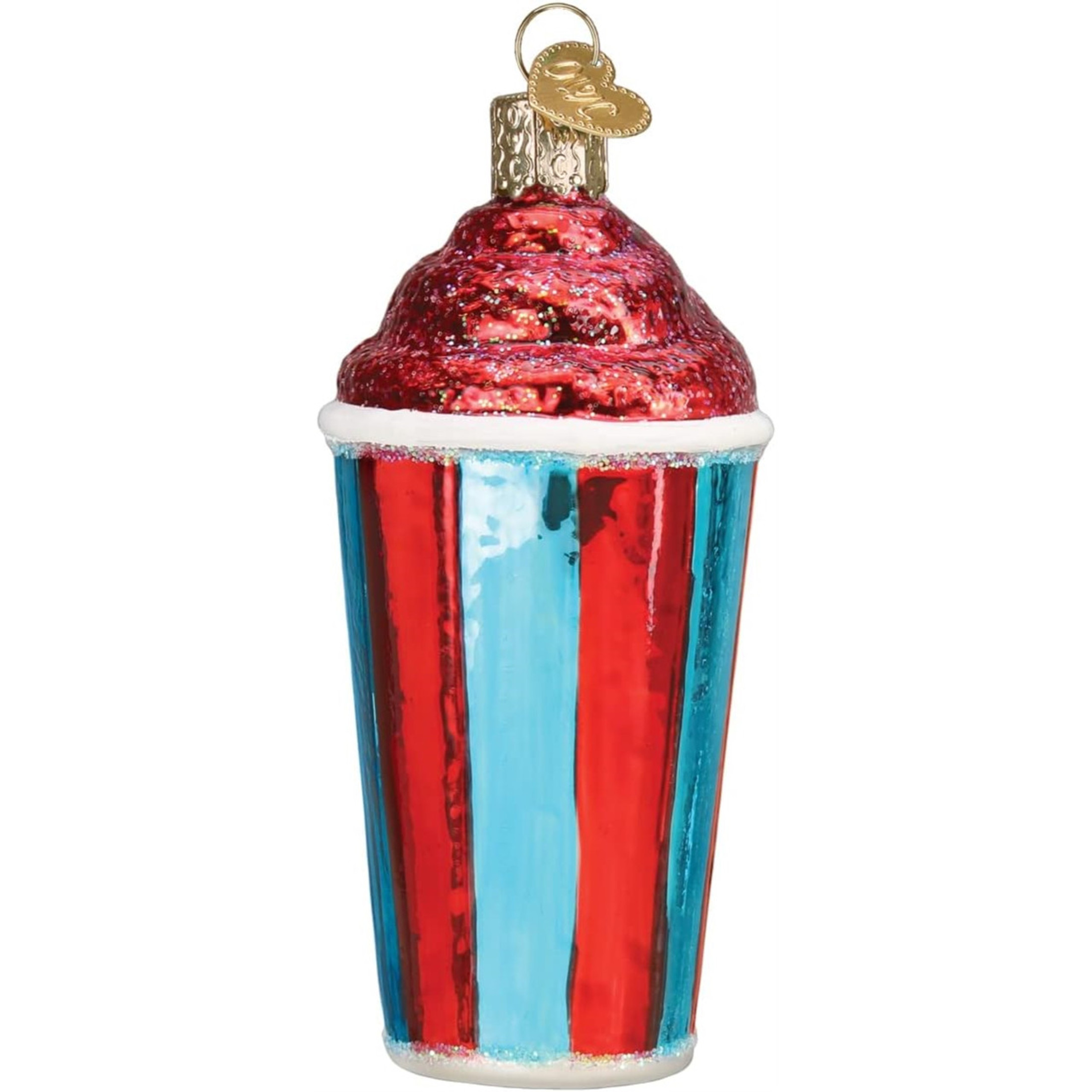 Old World Christmas Icee Blown Glass Holiday Ornament