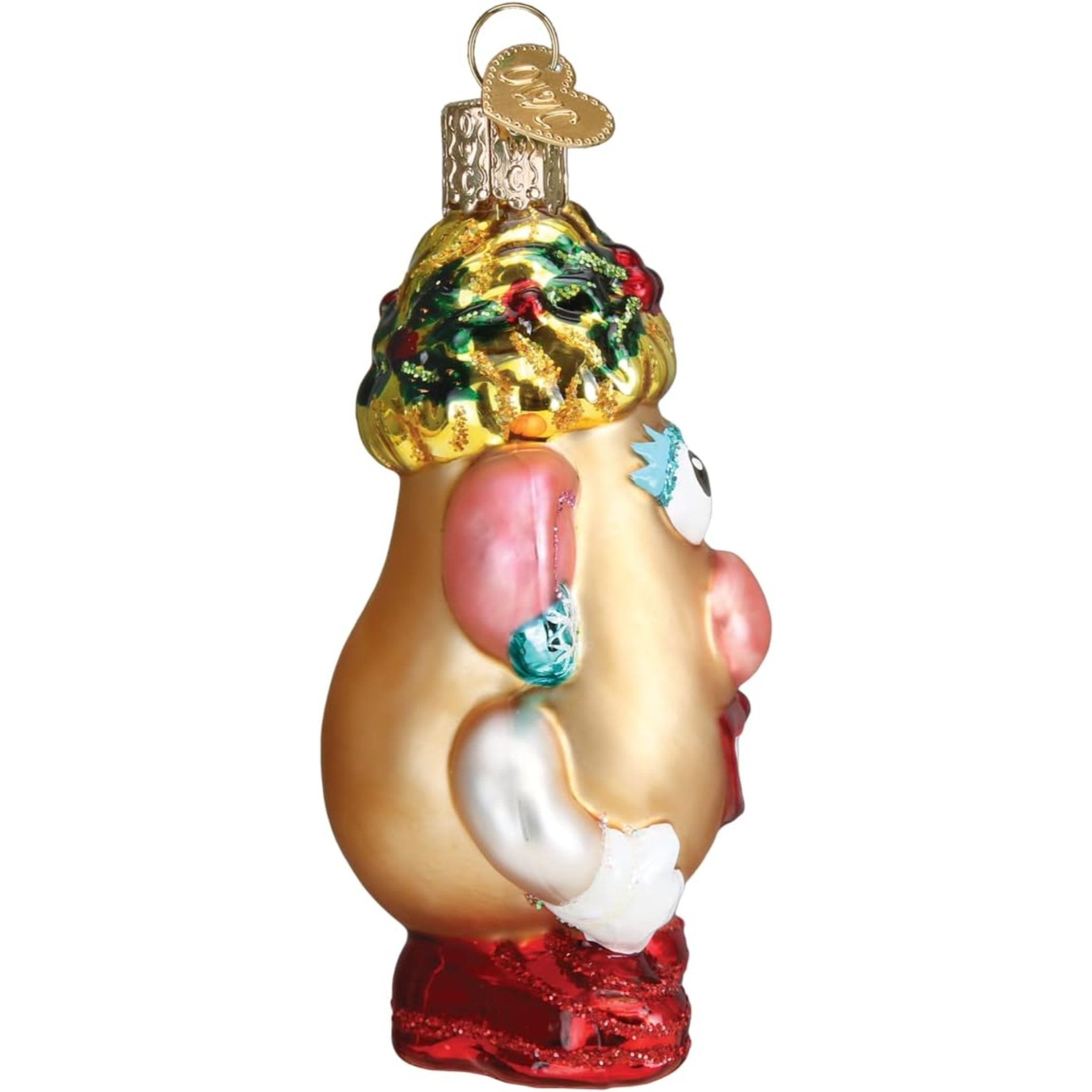 Old World Christmas Glass Blown Holiday Ornament, Mrs. Potato Head (With OWC Gift Box)