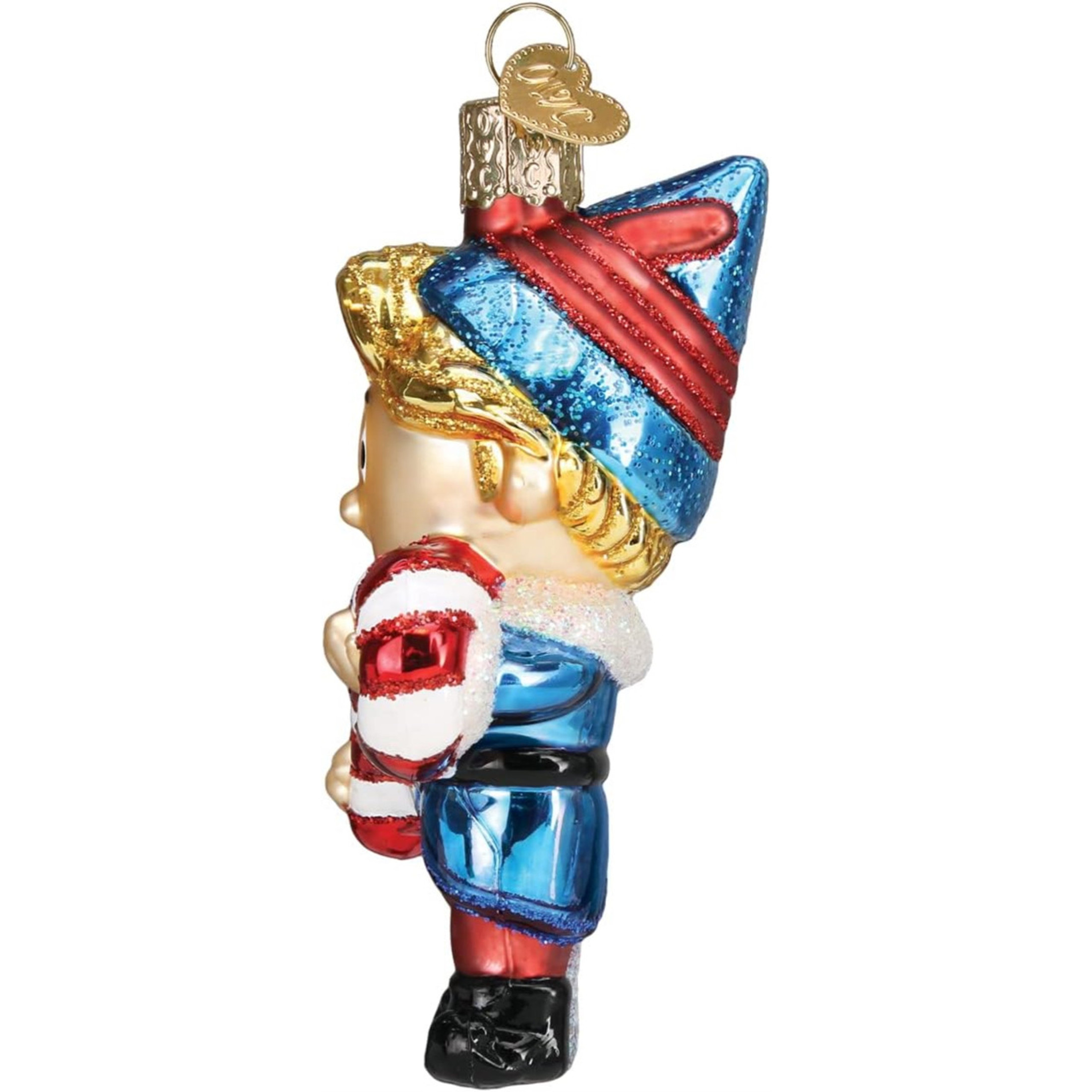 Old World Christmas Hermey The Elf Blown Glass Holiday Ornament