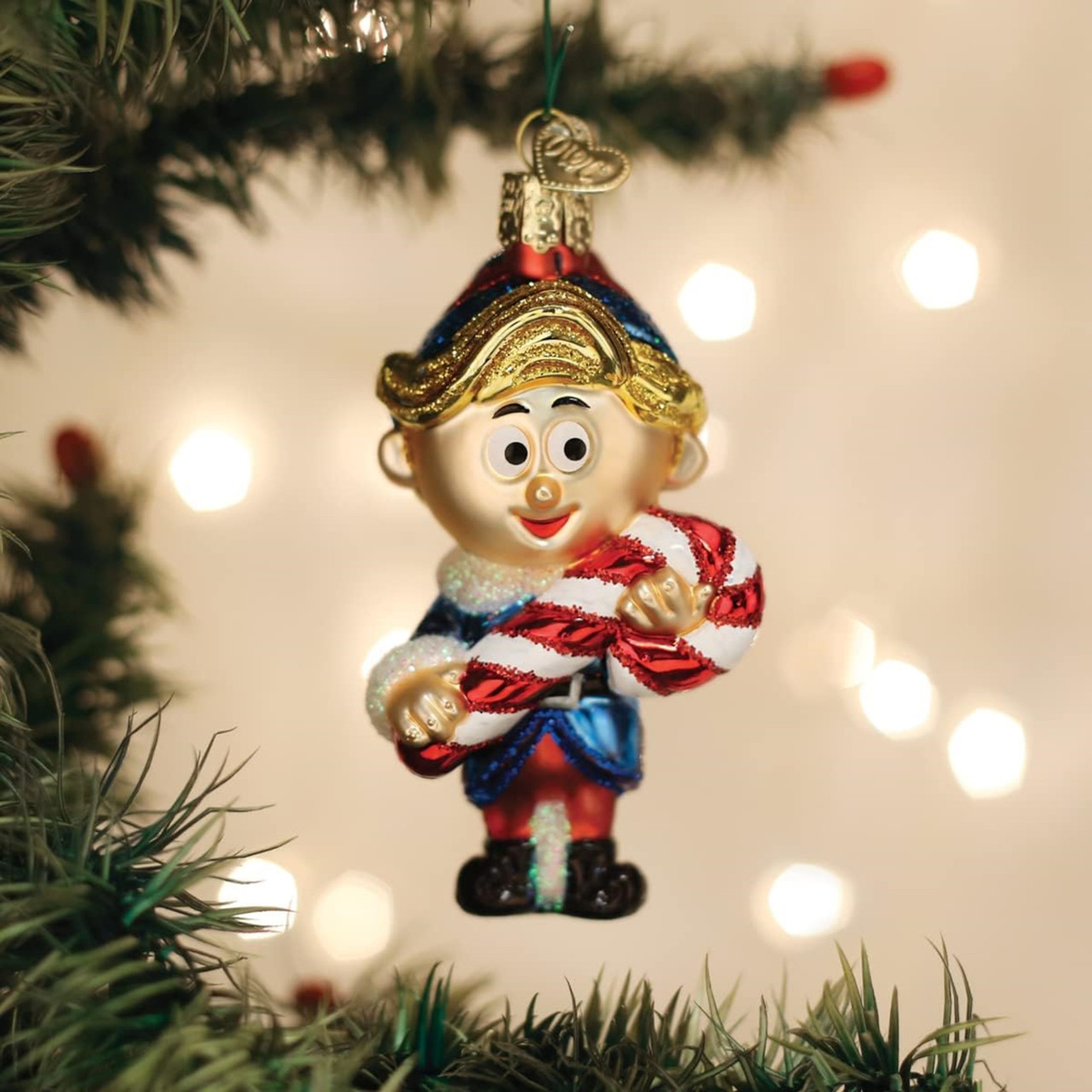 Old World Christmas Hermey The Elf Blown Glass Holiday Ornament