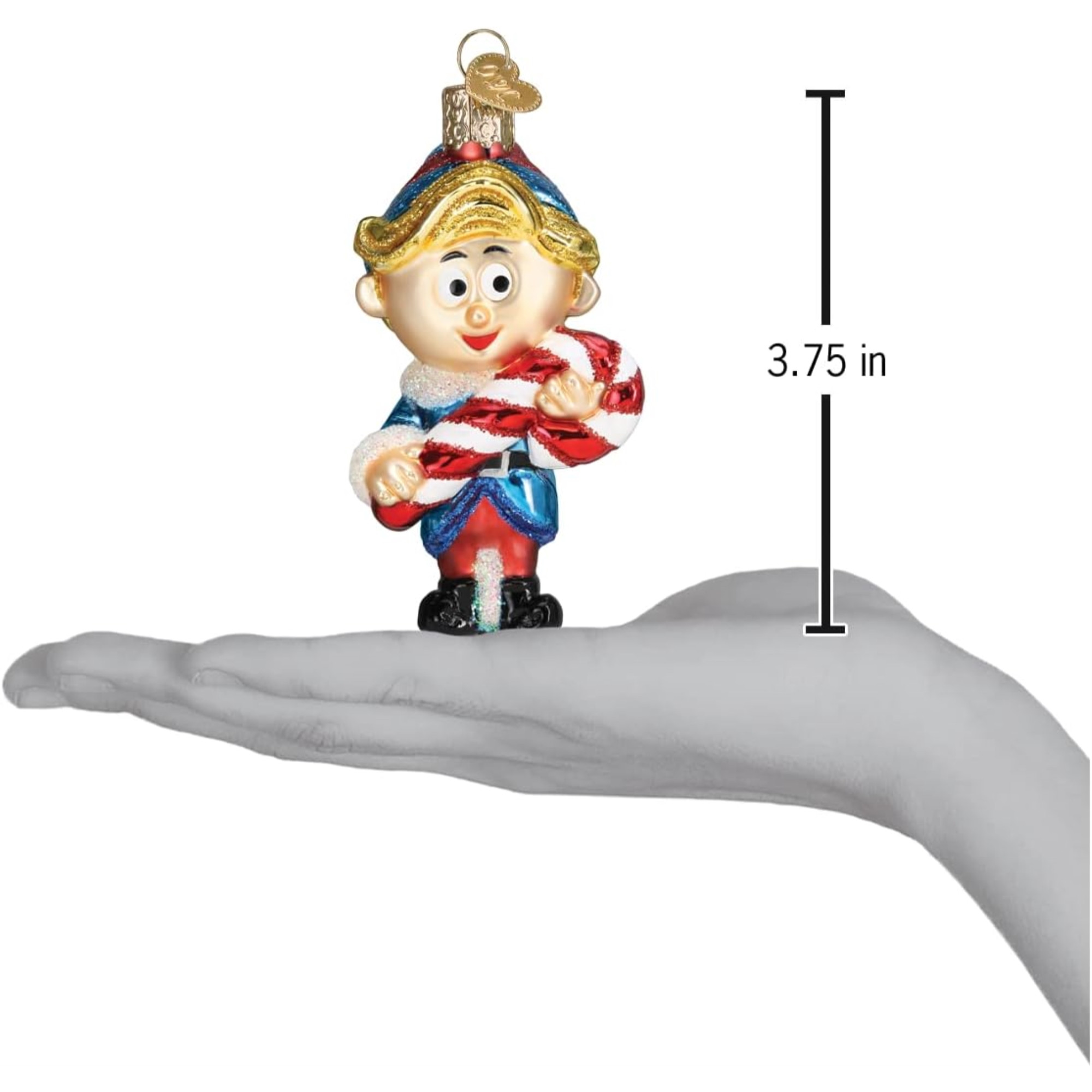 Old World Christmas Blown Glass Ornament for Christmas Tree, Hermey The Elf