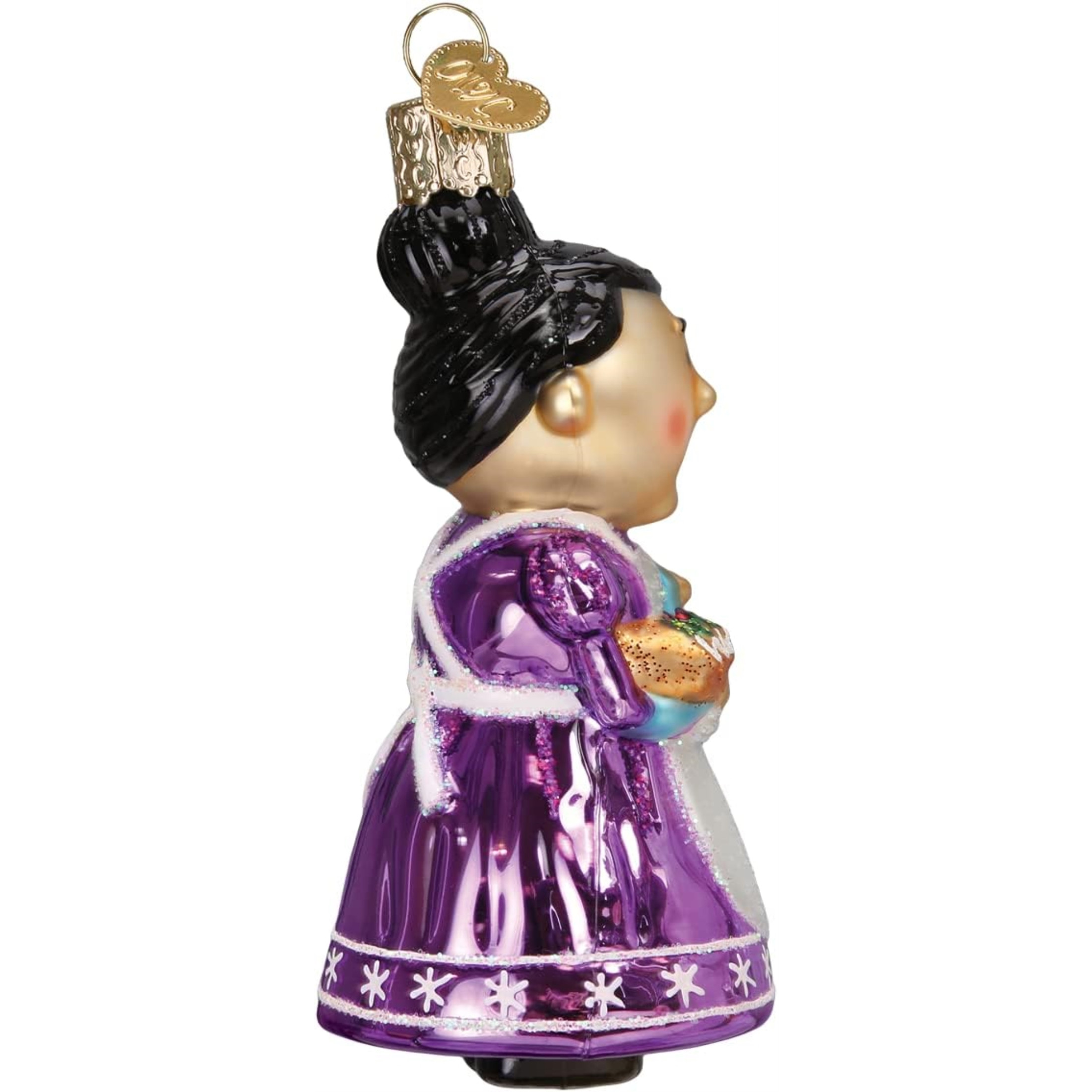 Old World Christmas Blown Glass Ornament for Christmas Tree, Cheery Mrs. Claus