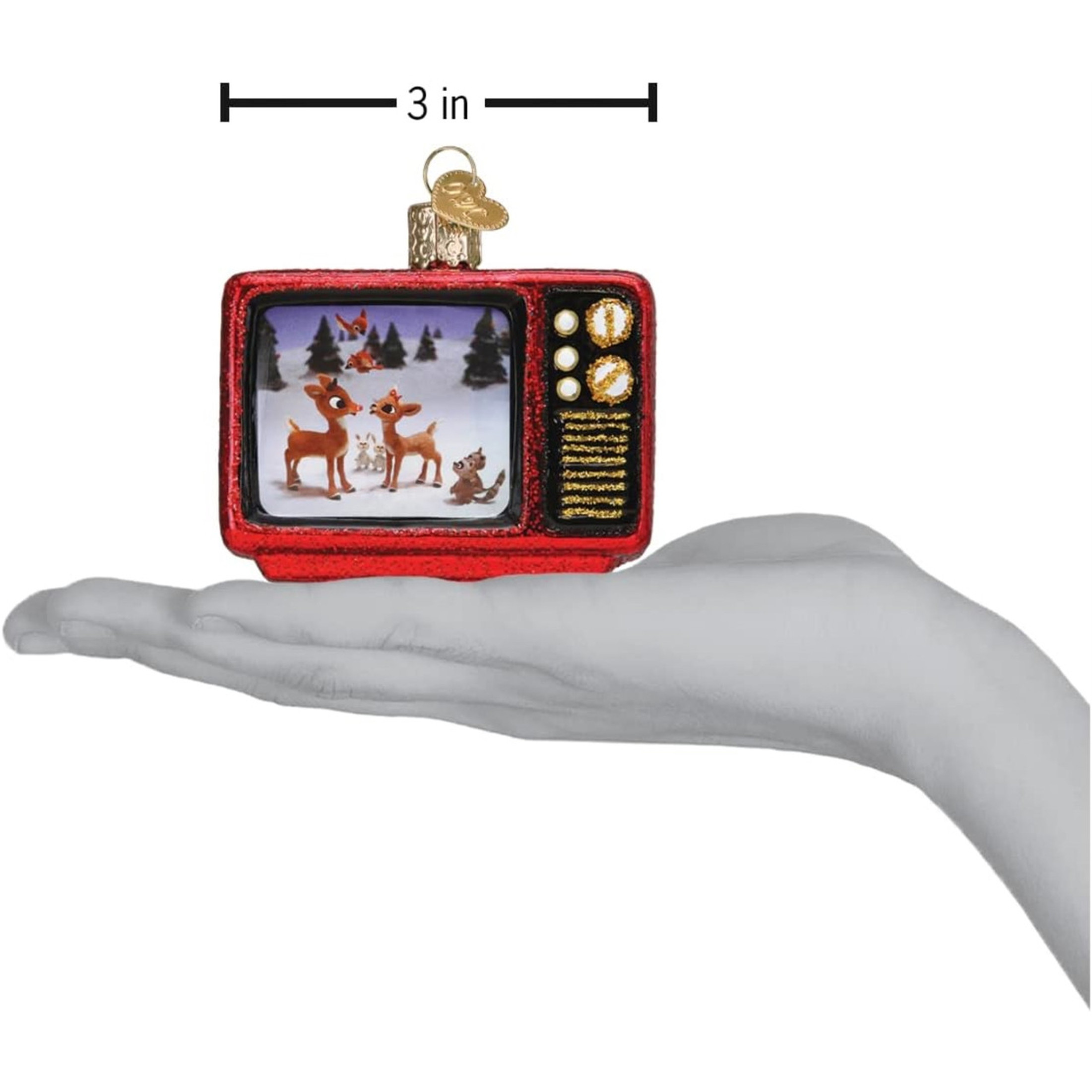 Old World Christmas TV Classic Blown Glass Holiday Ornament