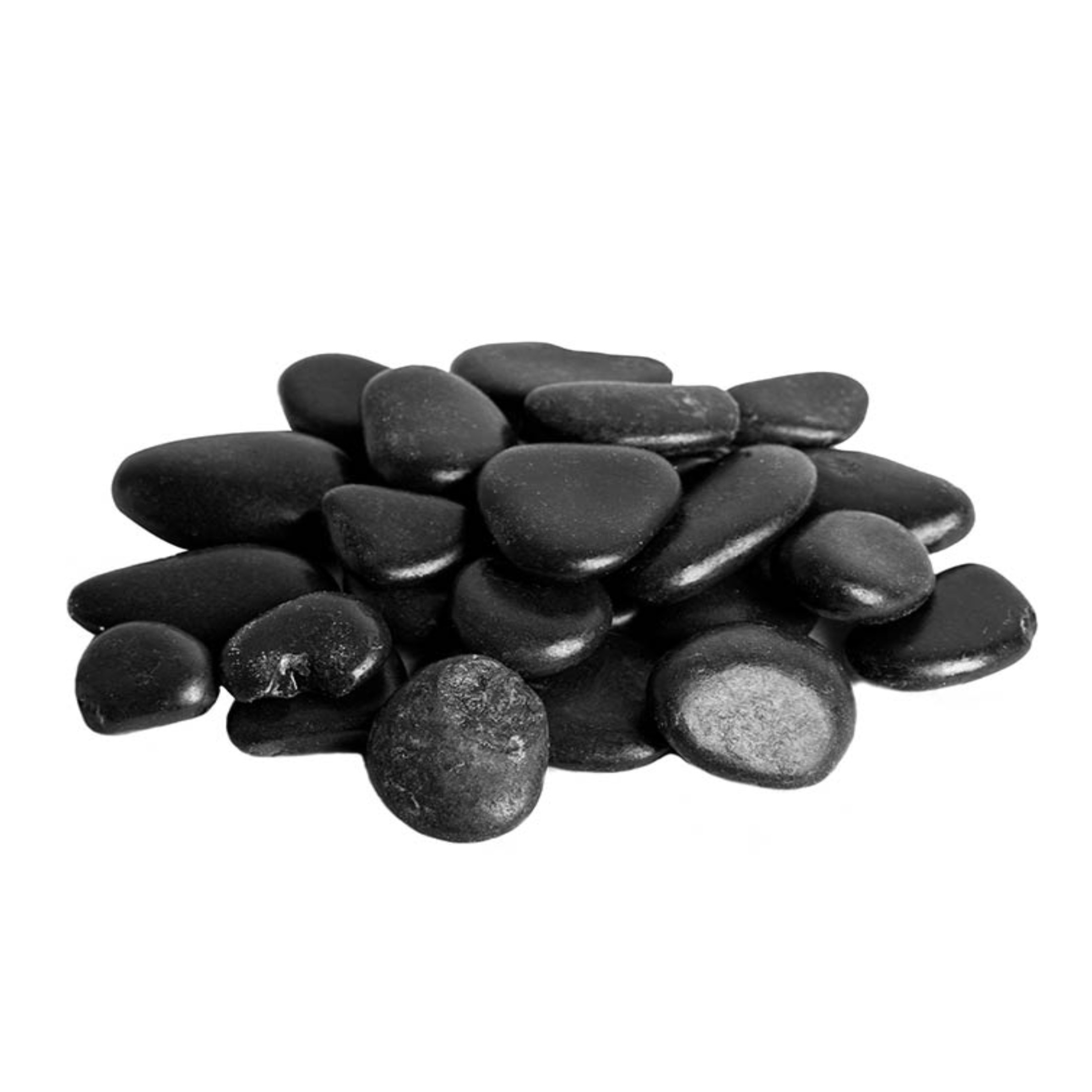 SuperMoss Decorative 1"-2" Filler Stones, Black, Mesh Bag, 2 lbs