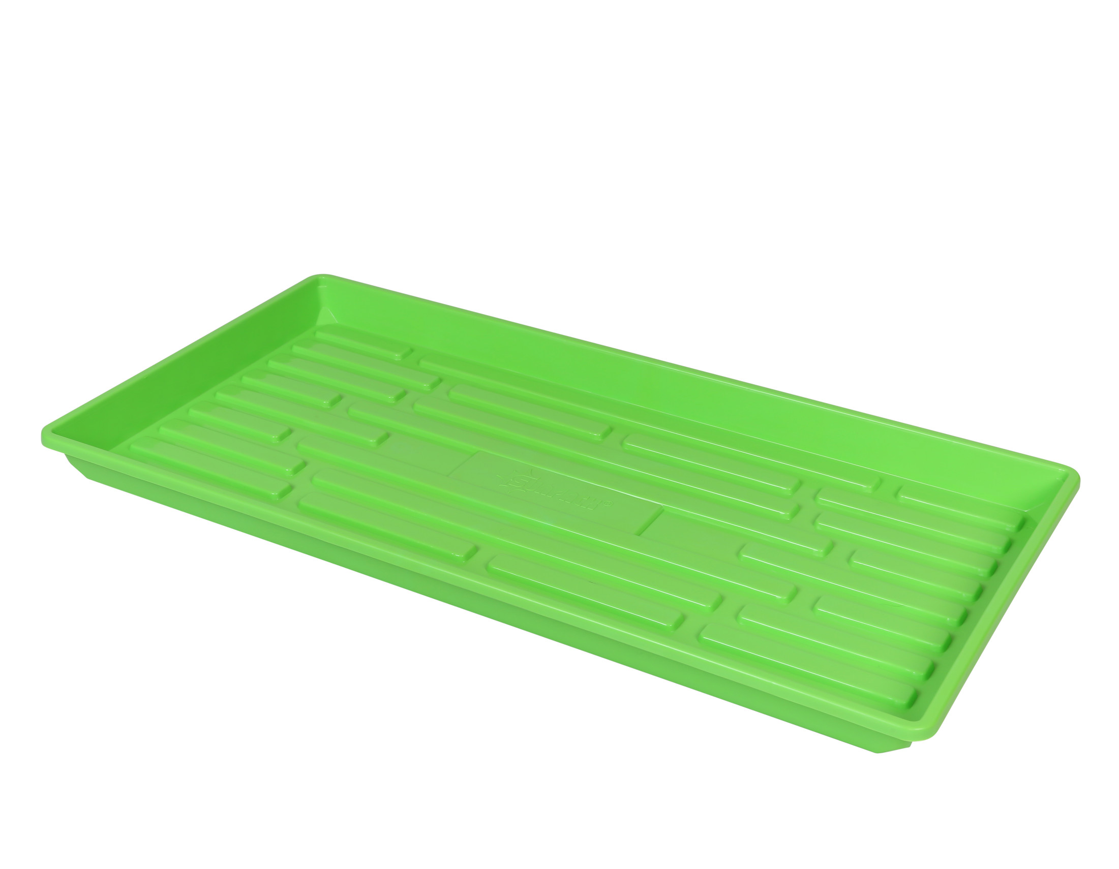 SUNPACK 10 x 20 Indoor Gardening Shallow Plastic Seeding Tray for Greenhouses, 1"