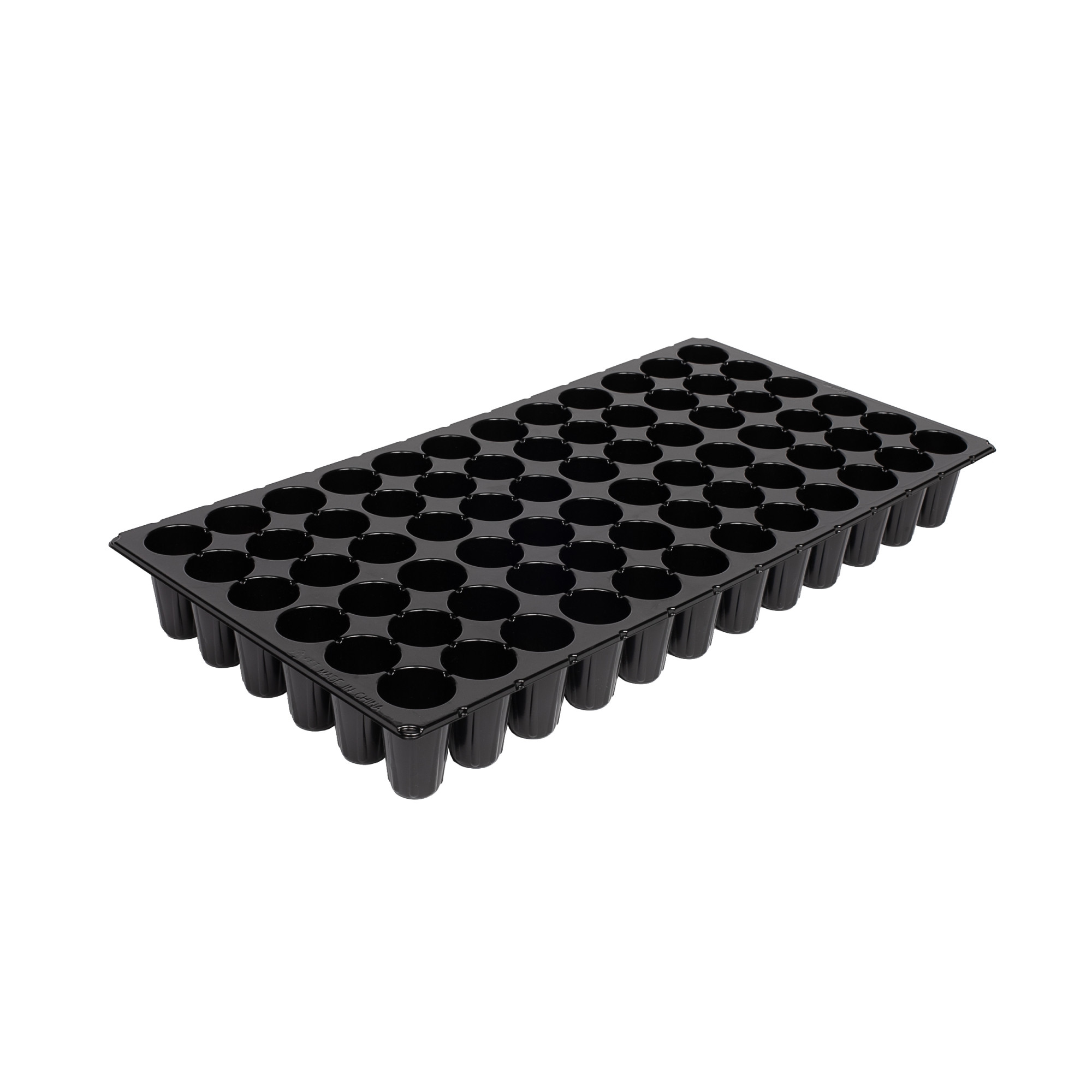 SUNPACK 21" x 11" Heavy Duty 72-Cell Circular Insert Tray, Black, 2.5"