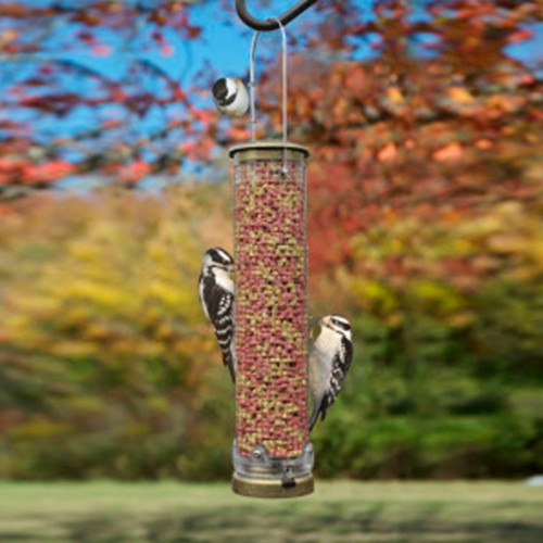 Cole’s Mighty Mesh Wild Bird Tube Feeder — Quick-Clean Base — 1.25 Qt Capacity