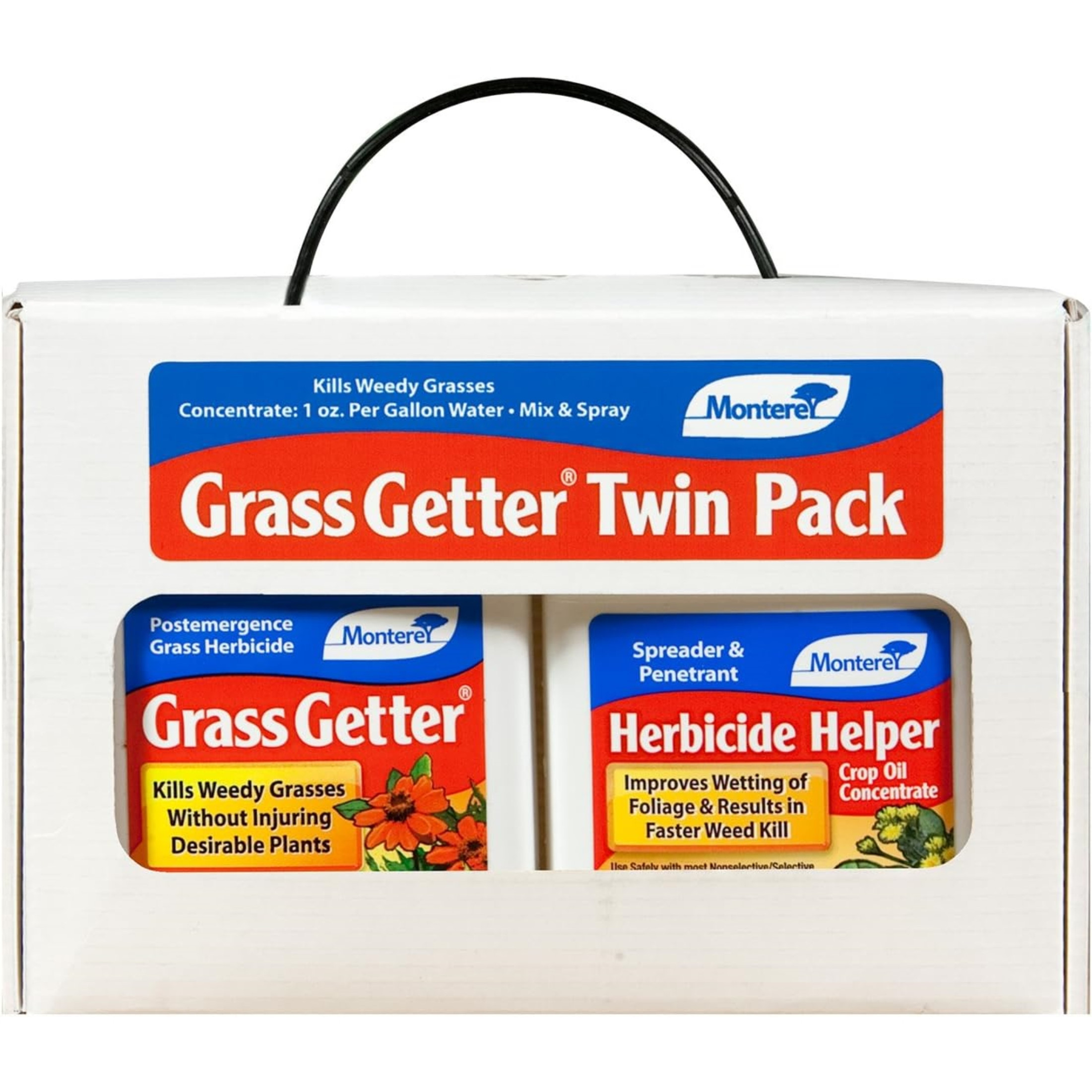 Monterey Grassgetter Herbicide Helper Concentrate Twin Pack, 8 Ounces (Pack of 2)