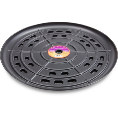 Bosmere Down Under Planter Saucers — Airflow, Prevent Stains, Locking Caddy Option, Black, 21”