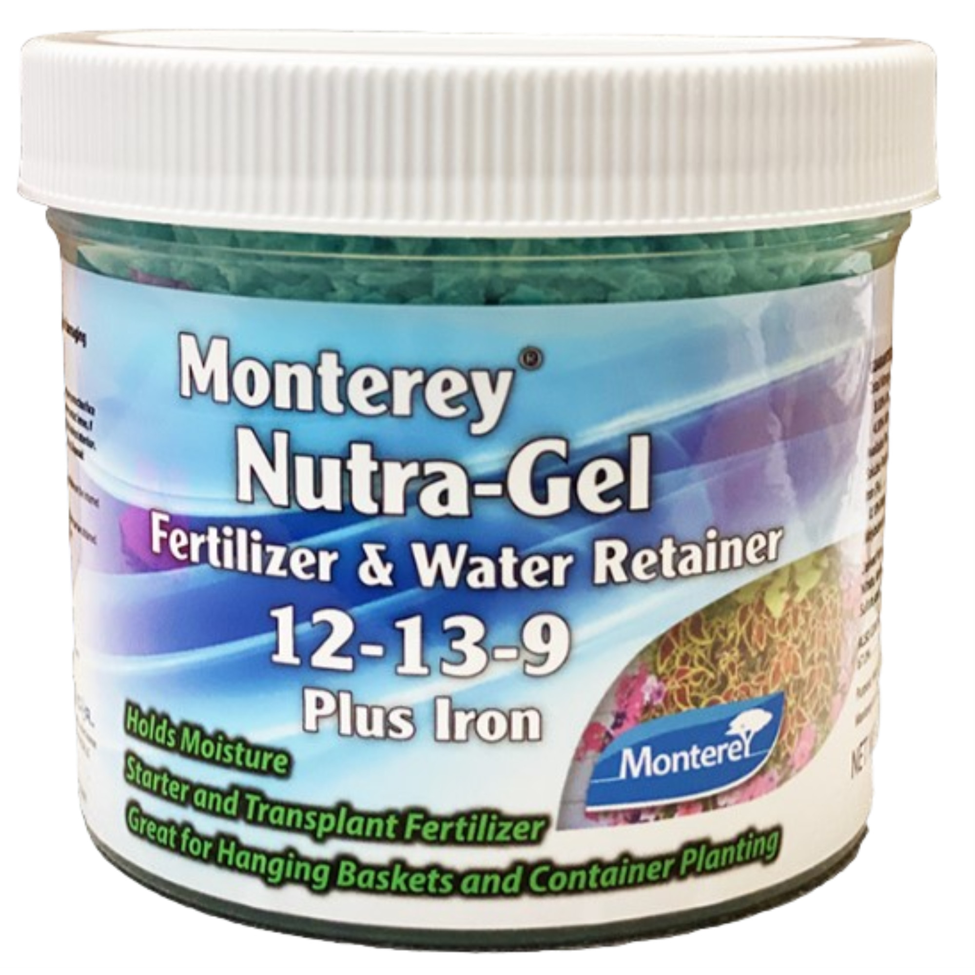 Monterey 12-13-9 Plus Iron Nutra-Gel Fertilizer and Water Retainer, 8oz