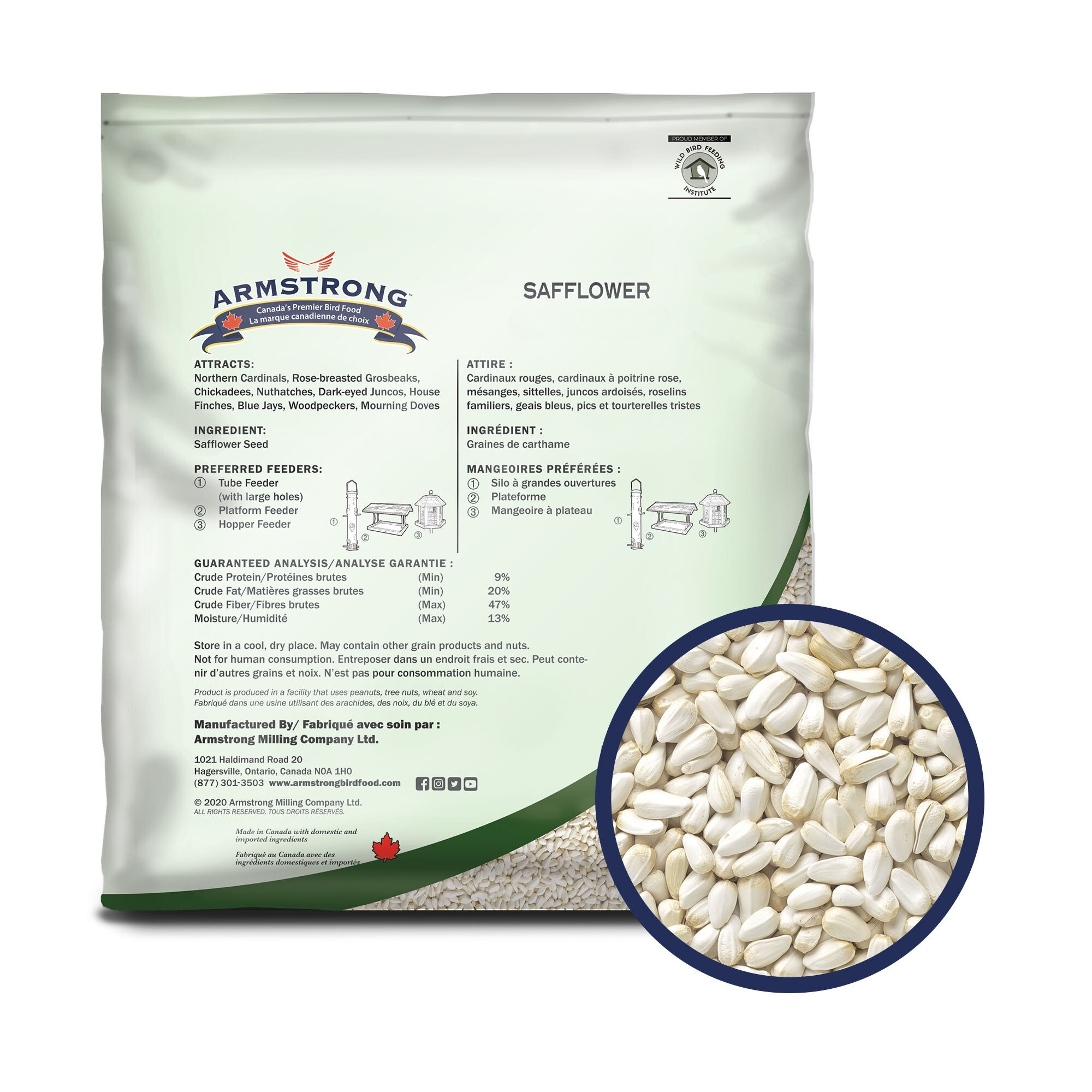 Armstrong Wild Bird Food Safflower Bird Seed - Esbenshades