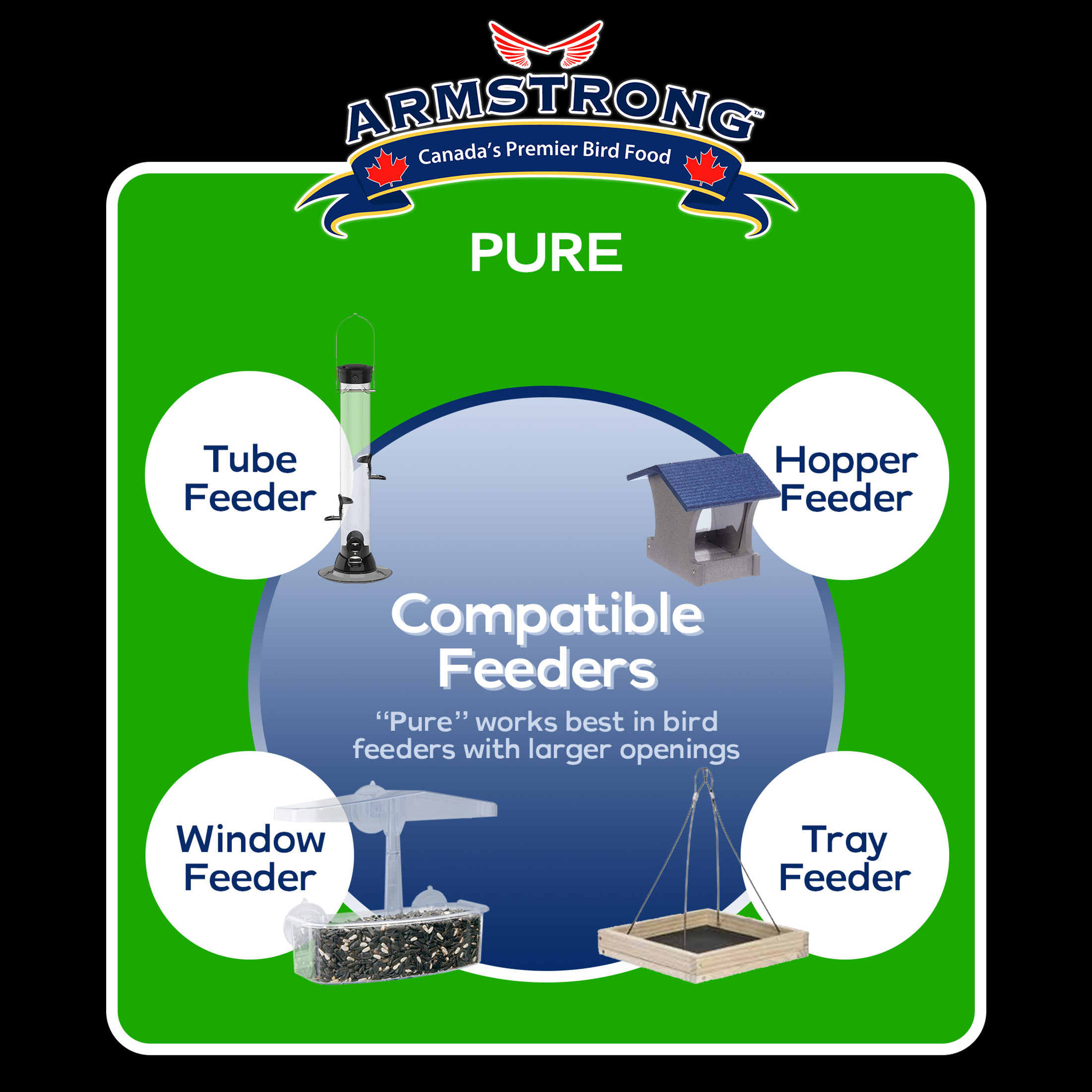 Armstrong Wild Bird Food Royal Jubilee Pure Bird Seed For No Mess or Sprouting Armstrong Wild Bird Food Royal Jubilee Pure Bird Seed For No Mess or Sprouting