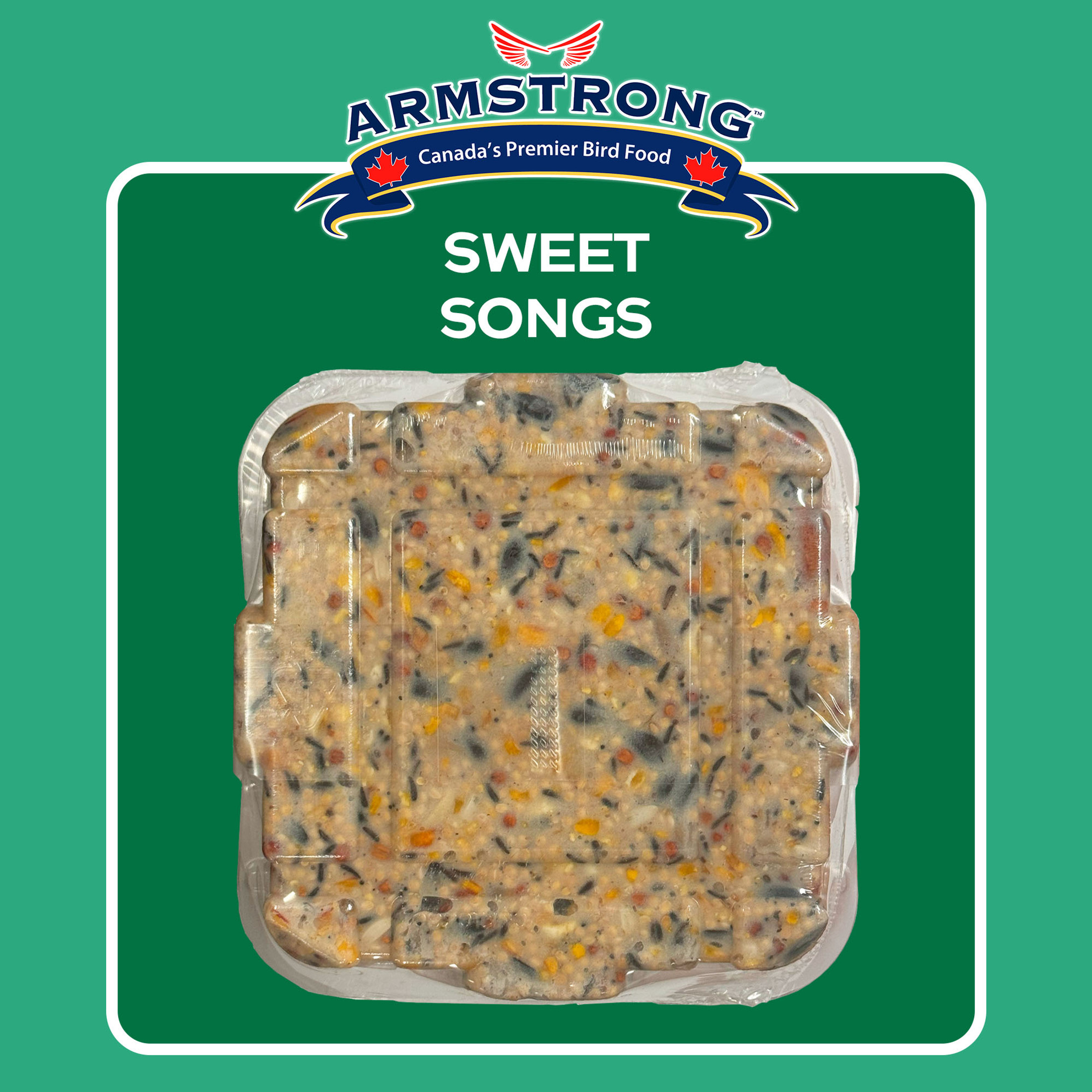 Armstrong Wild Bird Food Royal Jubilee Sweet Songs Suet Cake for Songbirds, 10.6oz (Pack of 3)